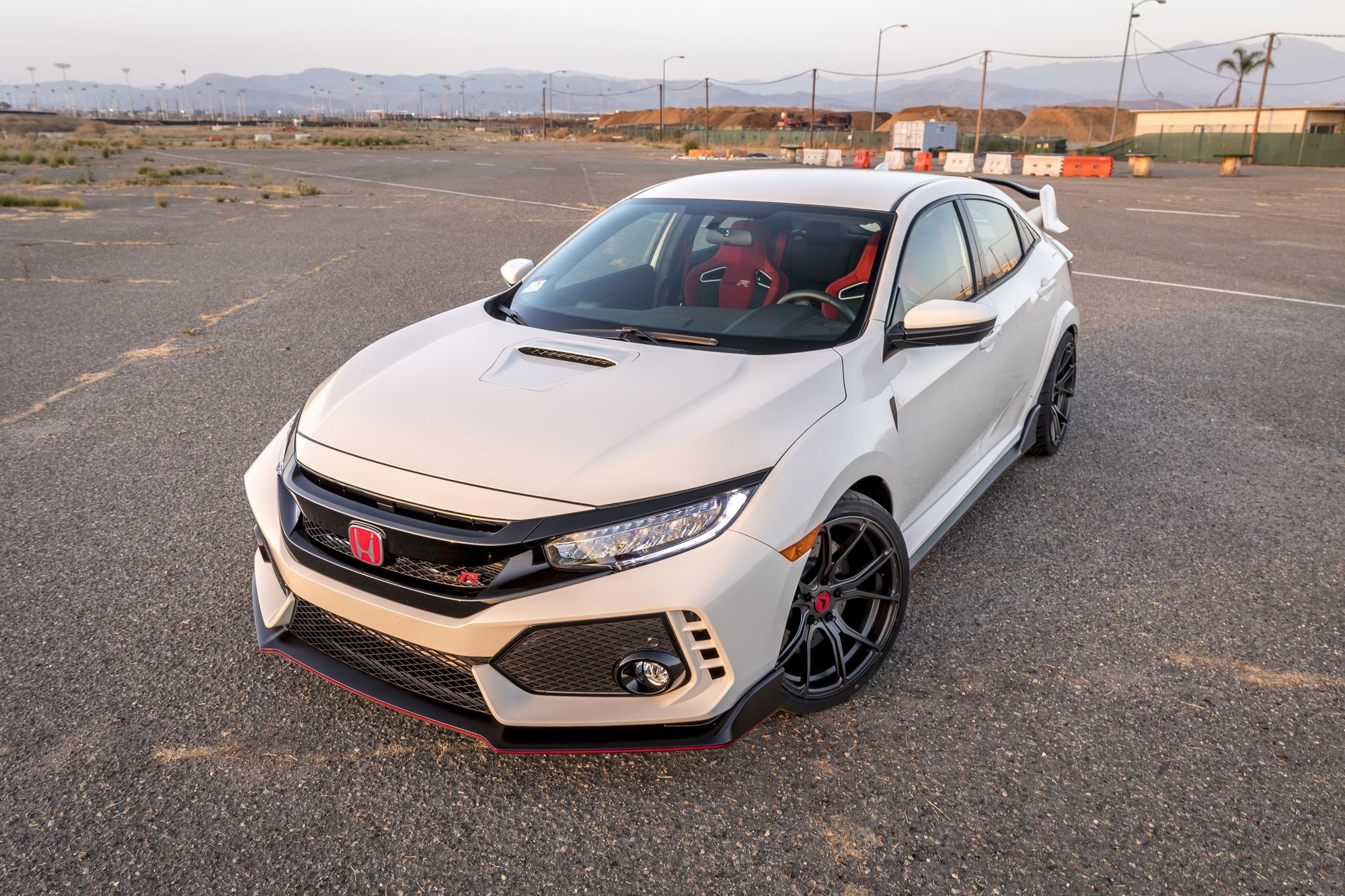 White Honda Civic with Custom Vented Hood - Photo by Vorstiner