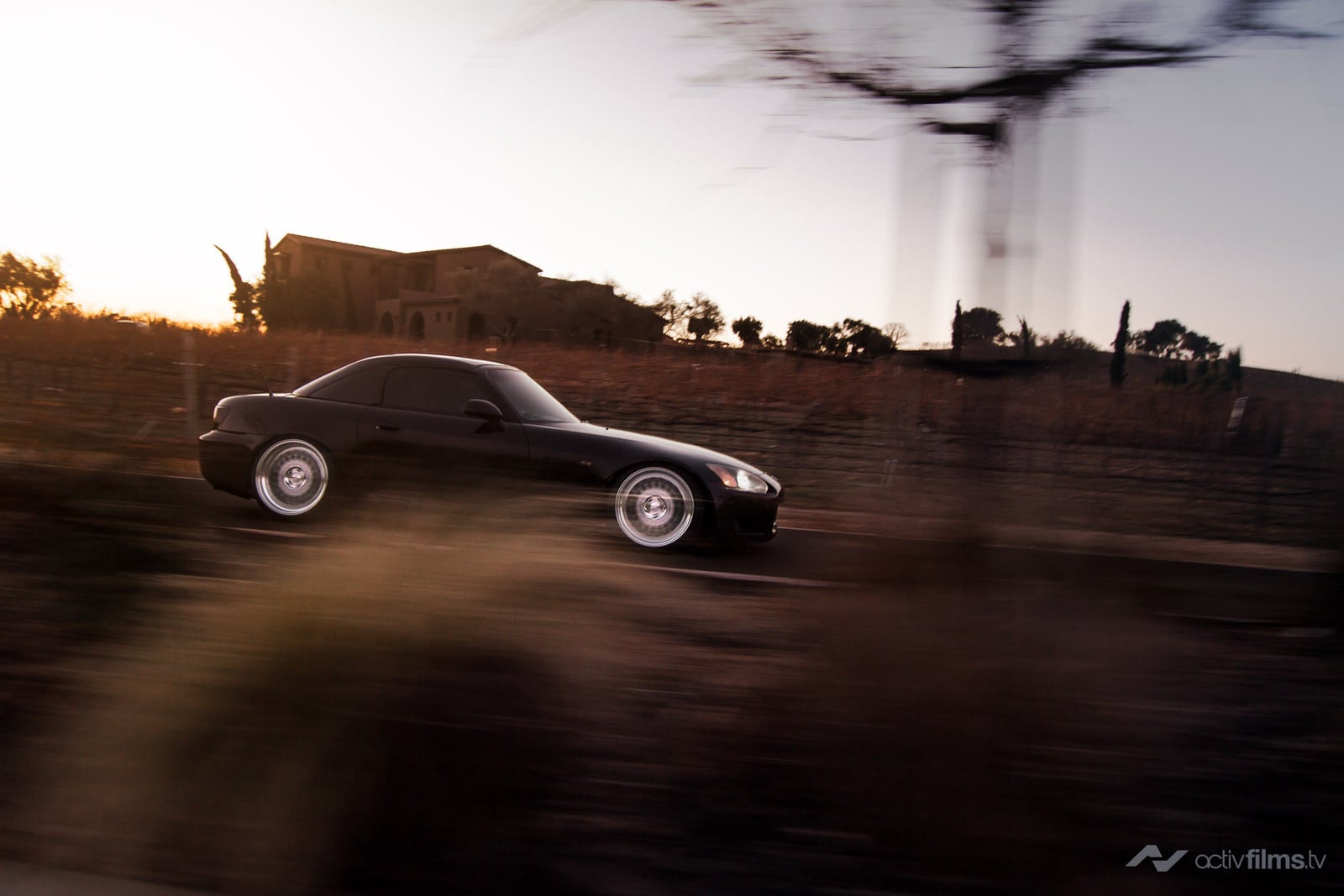 Black Honda S2000 with Avant Garde Wheels - Photo by Avant Garde Wheels