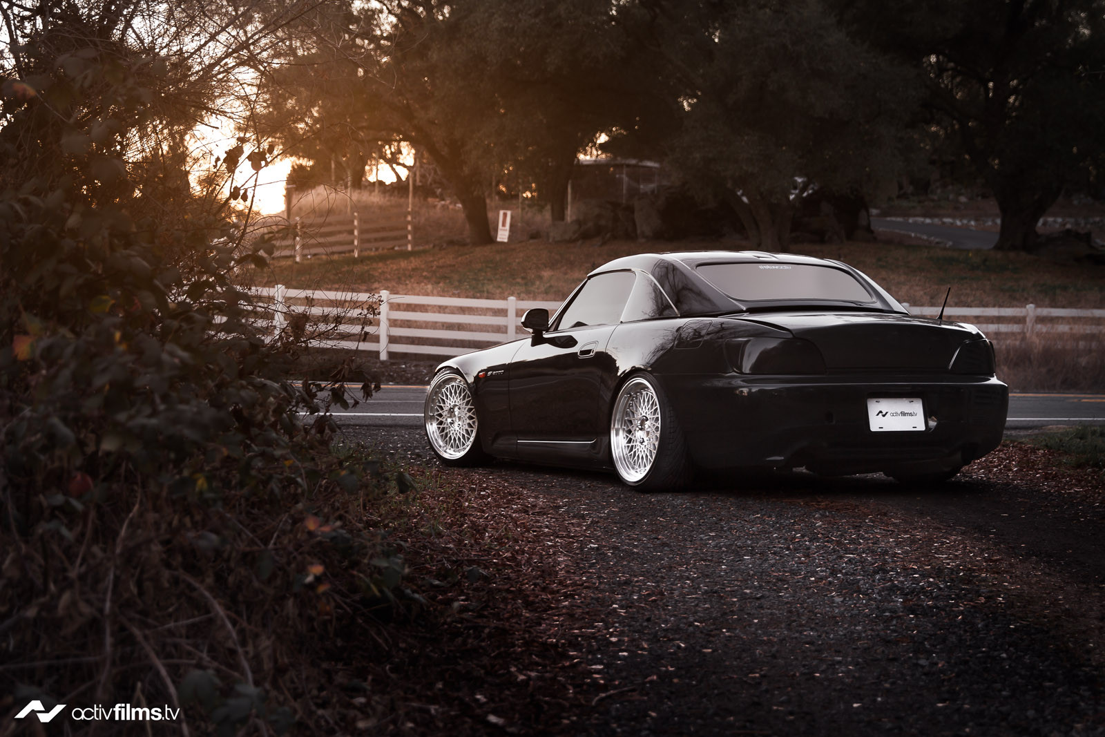 Chrome Avant Garde Wheels on Black Honda S2000 - Photo by Avant Garde Wheels