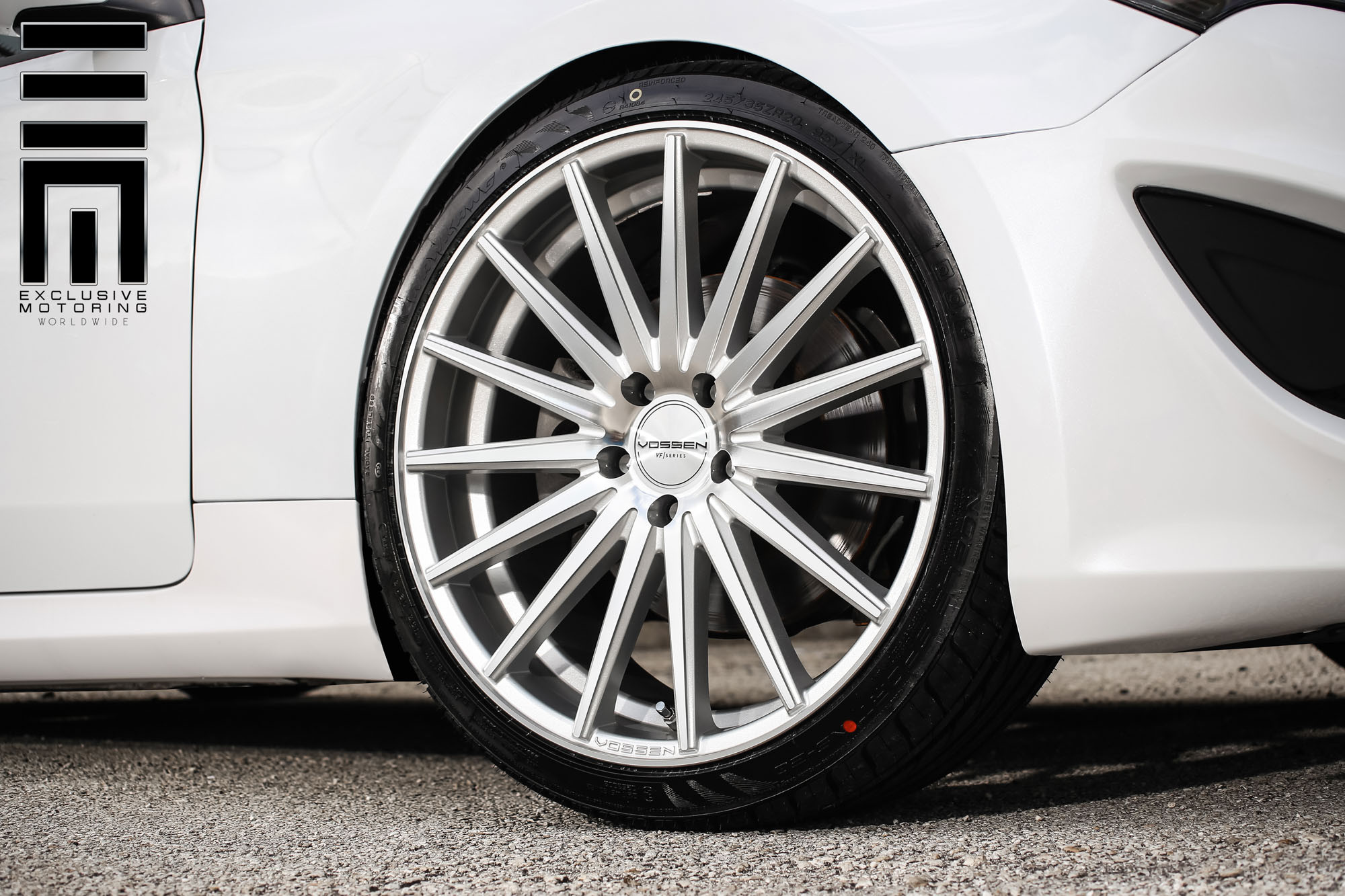 White Hyundai Genesis Coupe on Chrome VFS Vossen Rims - Photo by Vossen