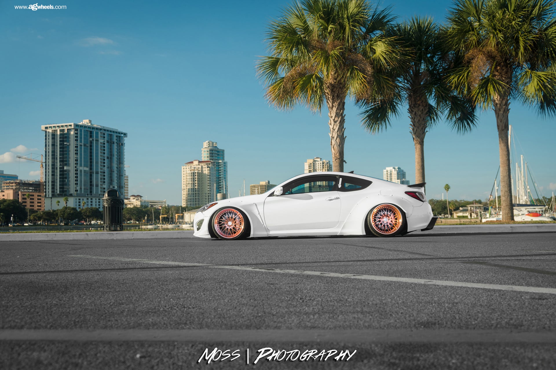 Slammed Hyundai Genesis Coupe With a Body Kit - Photo by Avant Garde