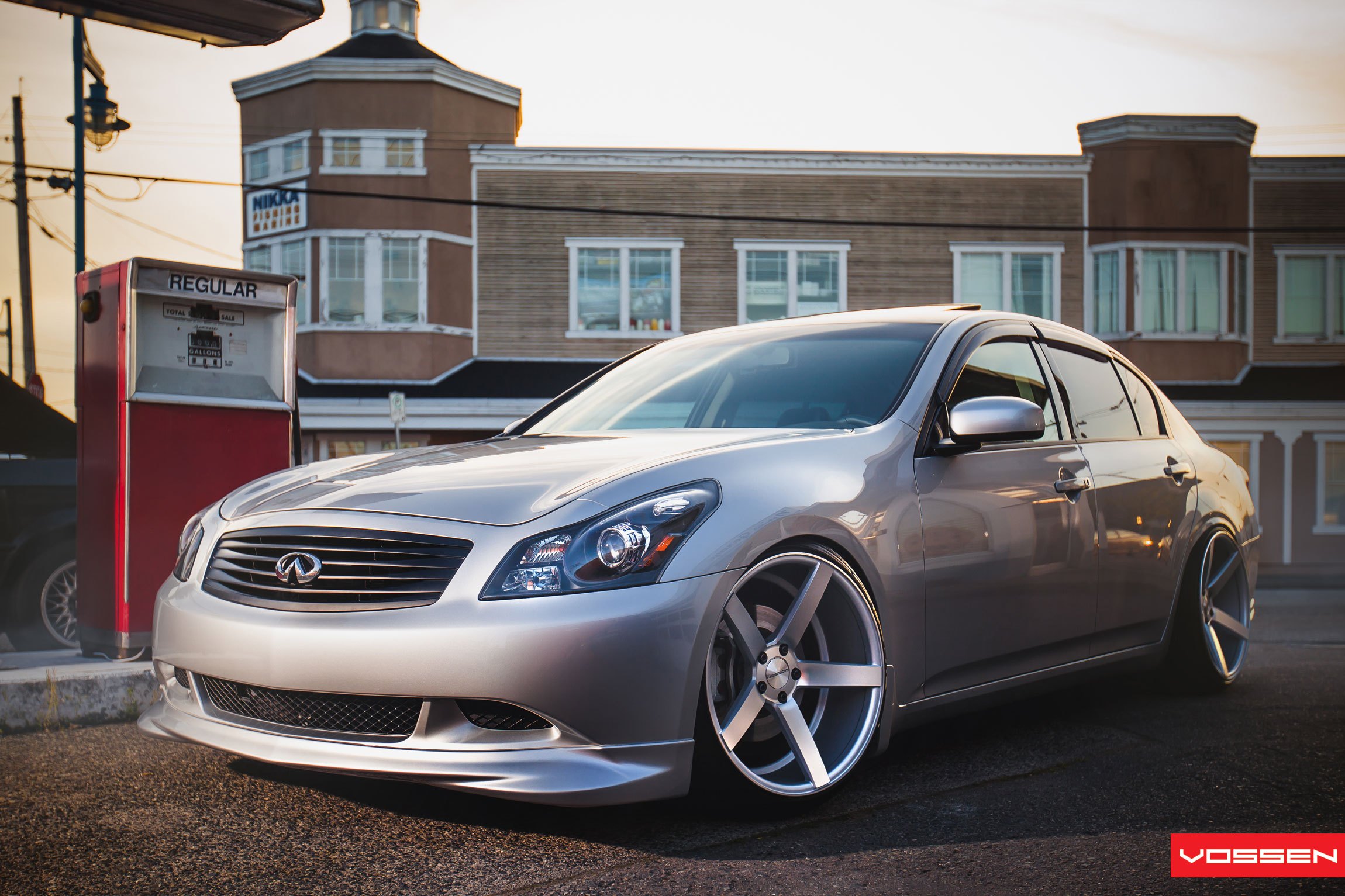 Jaw-Dropping Silver Infiniti G35 Boasting UHP Tires.