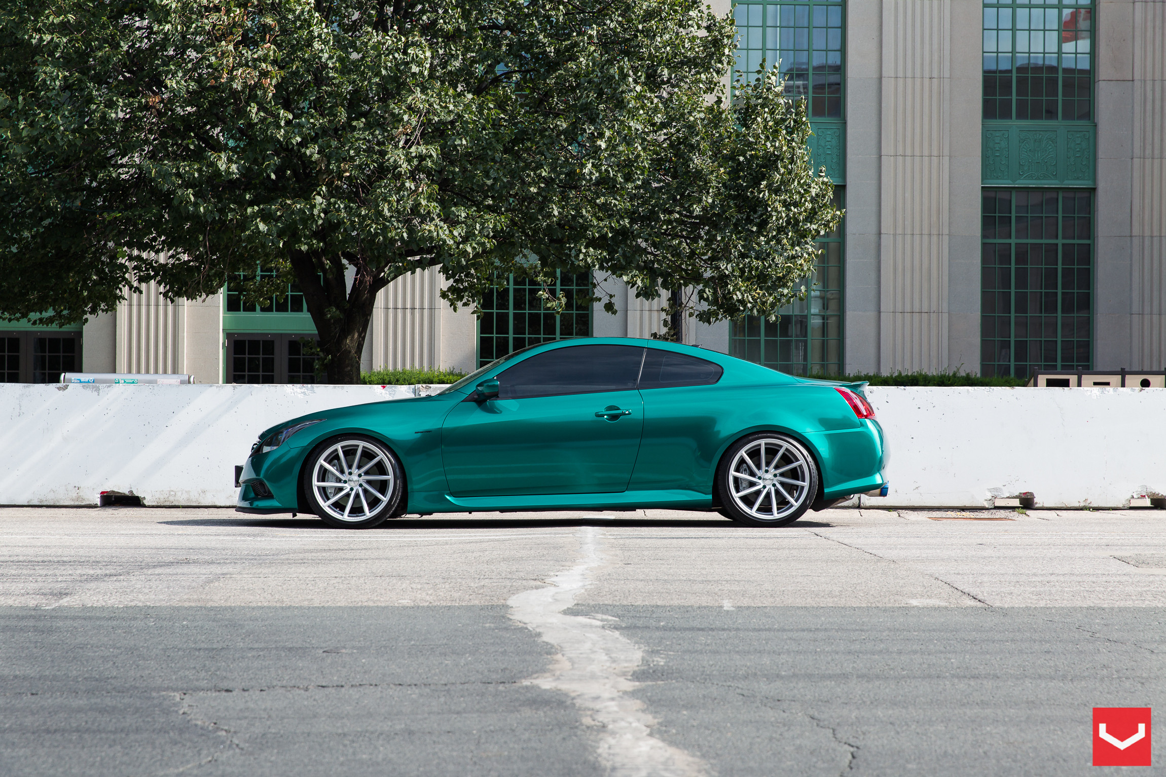 Chrome CVT Vossen Wheels on Custom Painted Infiniti G37 - Photo by Vossen