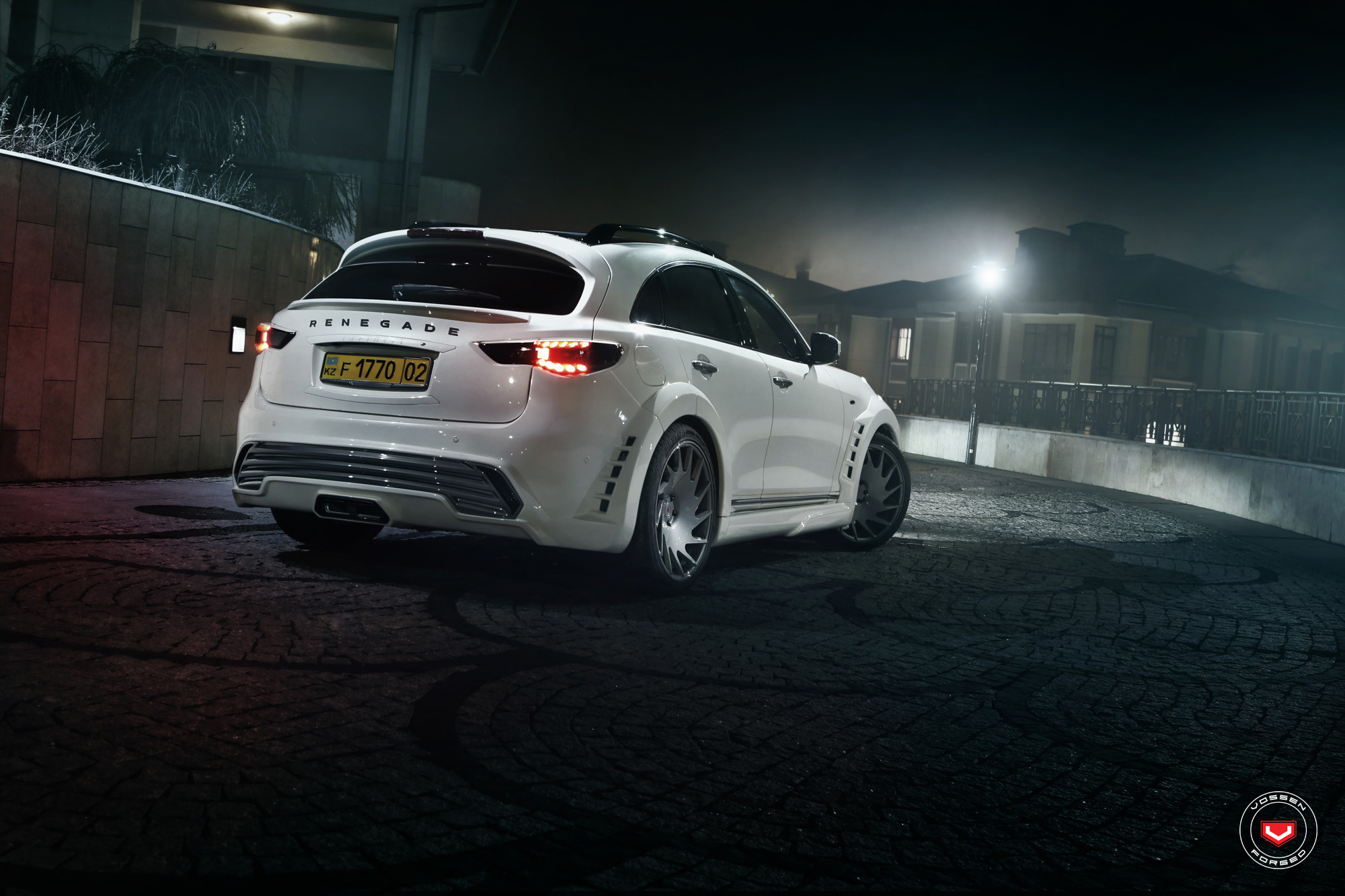 Fully Loaded Infiniti QX70 With a Wide Body Kit and Vossen Rims | CARiD ...