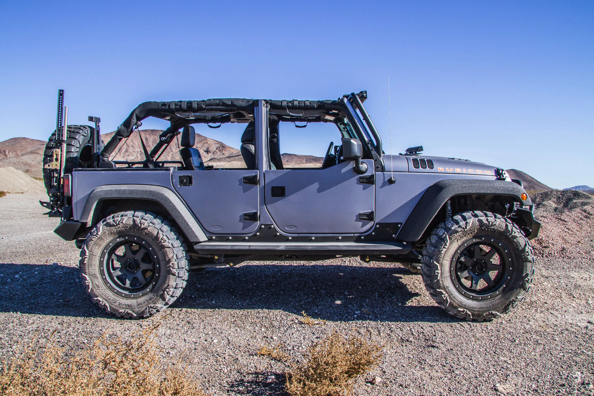 Drop Top Rubicon Unlimited with Off-road Wheels - Photo by TIS Wheels