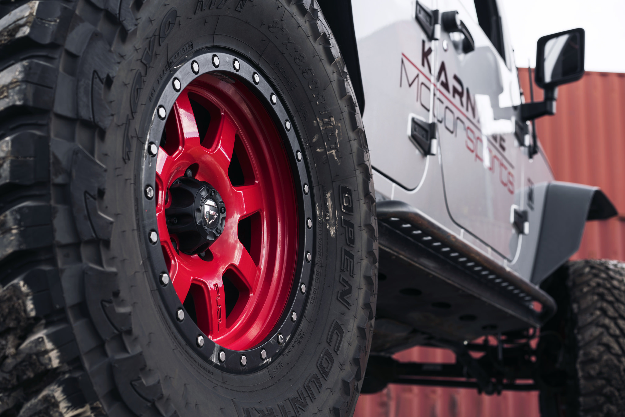 37 by 13.5 R17 Wheels on Jeep Wrangler JK - Photo by Fuel Off-Road