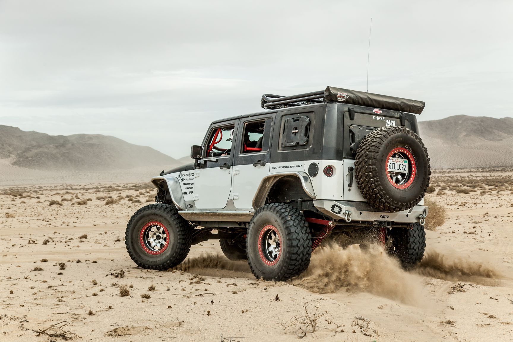 Jeep Rounded Back GenRight Rear Bumper Redesigns the Face of Gray Lifted Jeep Wrangler ...