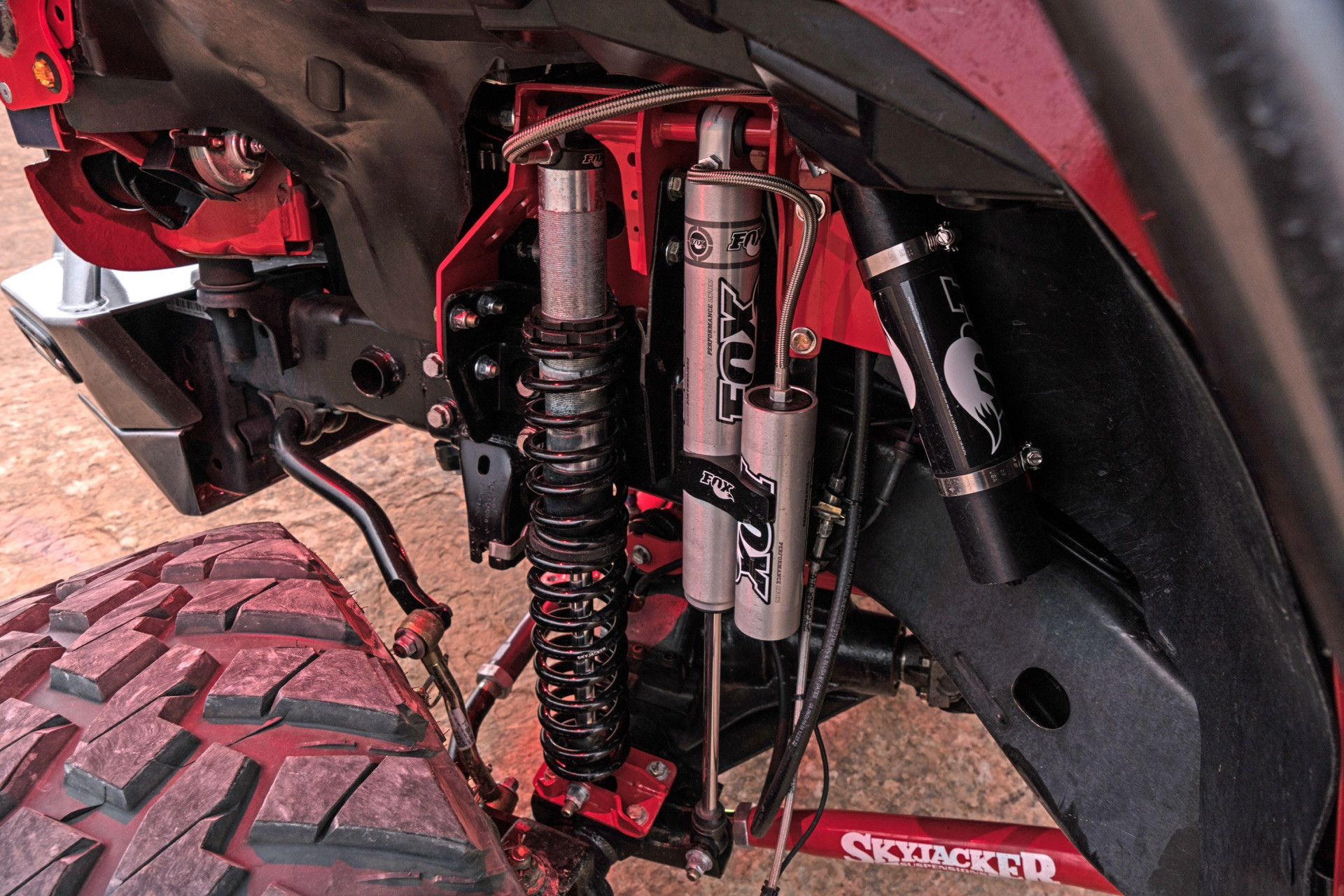 Fox Shocks with Remote Reservoirs on Jeep JK - Photo by Dale Martin