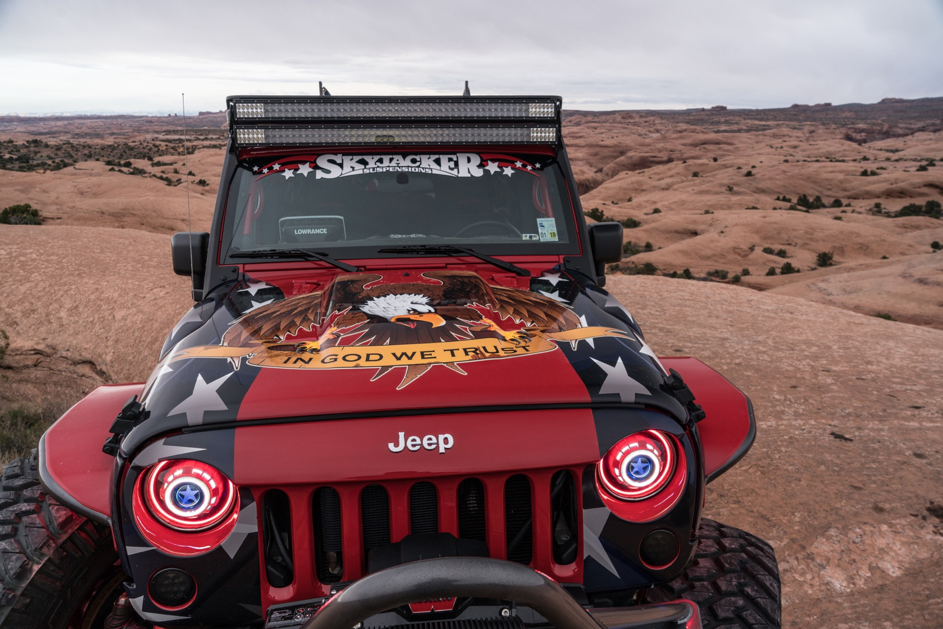 Jeep Wrangler JK with Custom LED Headlights - Photo by Dale Martin