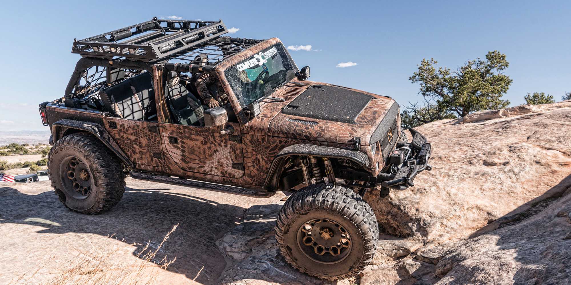 JK Rock Crawler with a Snake Skin Vinyl Wrap - Photo by Dale Martin