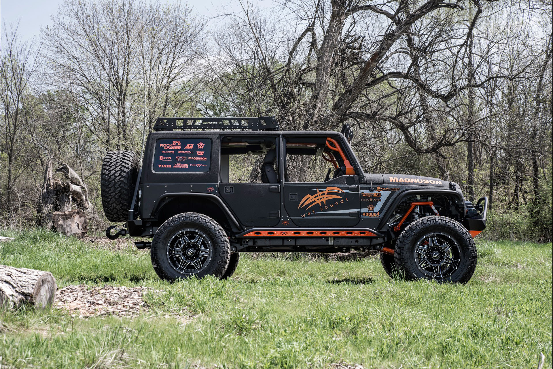 Black Jeep Wrangler With Orange Accents - Photo by Dale Martin