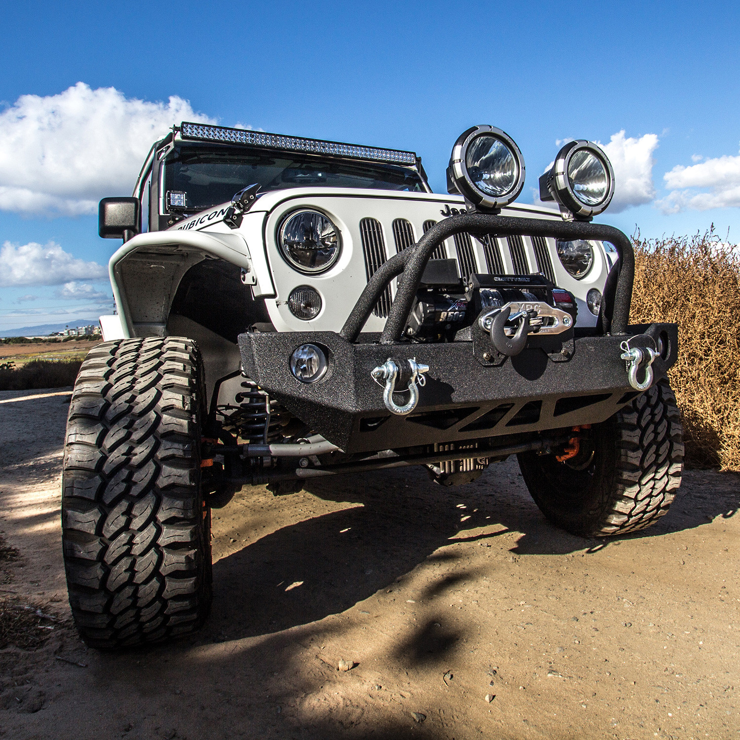 Smittybilt Off-road Bumper With a Winch - Photo by Smittybilt