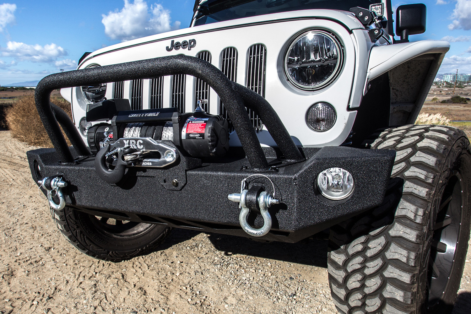 Jeep Wrangler Bumper With Shackles - Photo by Smittybilt