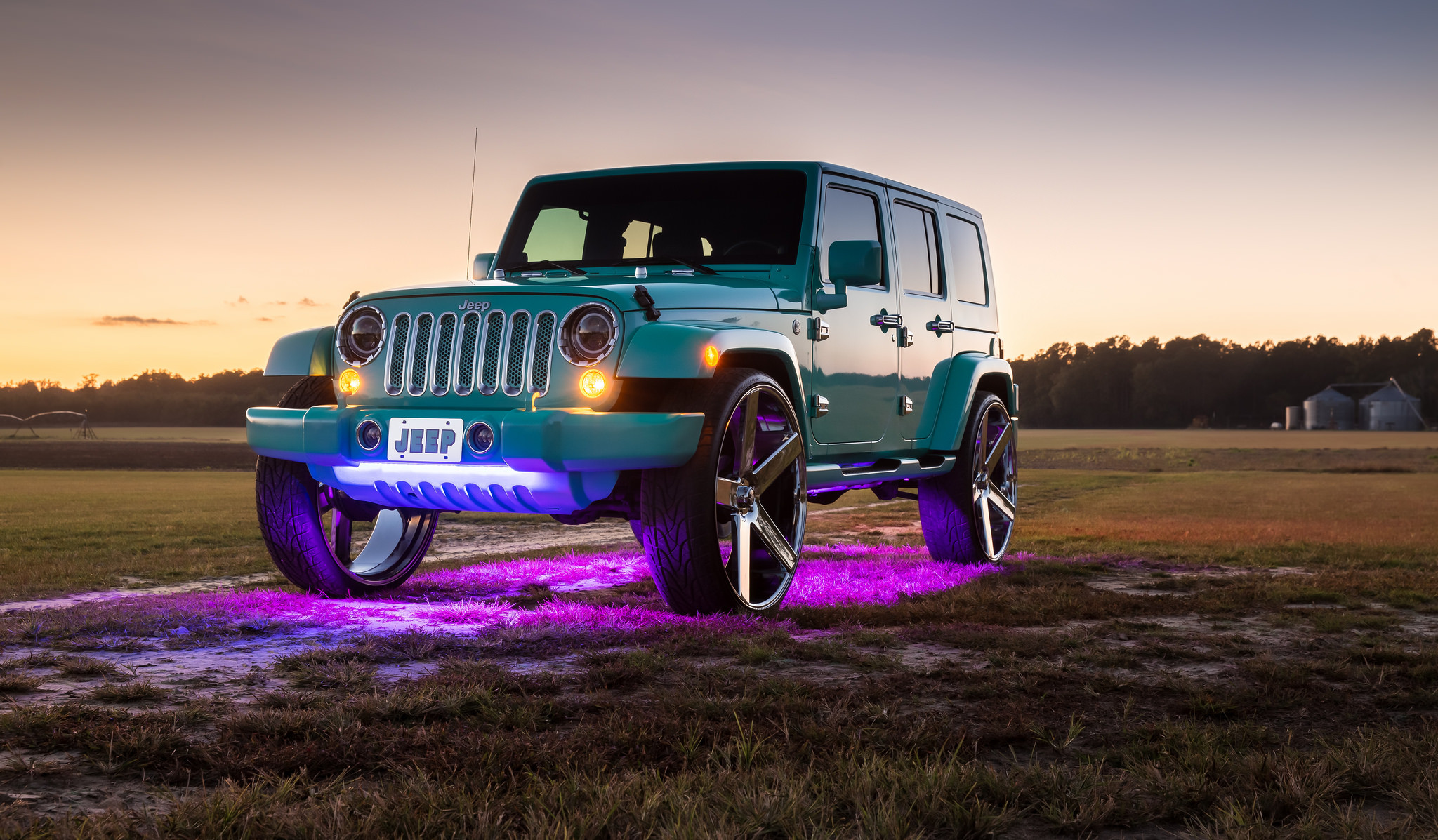 Jeep Wrangler Unlimited on Baller Series DUB Wheels - Photo by DUB
