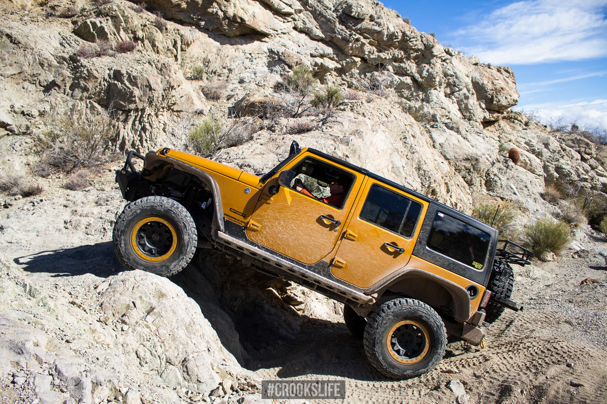 Yellow Jeep Wrangler with Aftermarket Fender Flares - Photo by Jimmy Crook