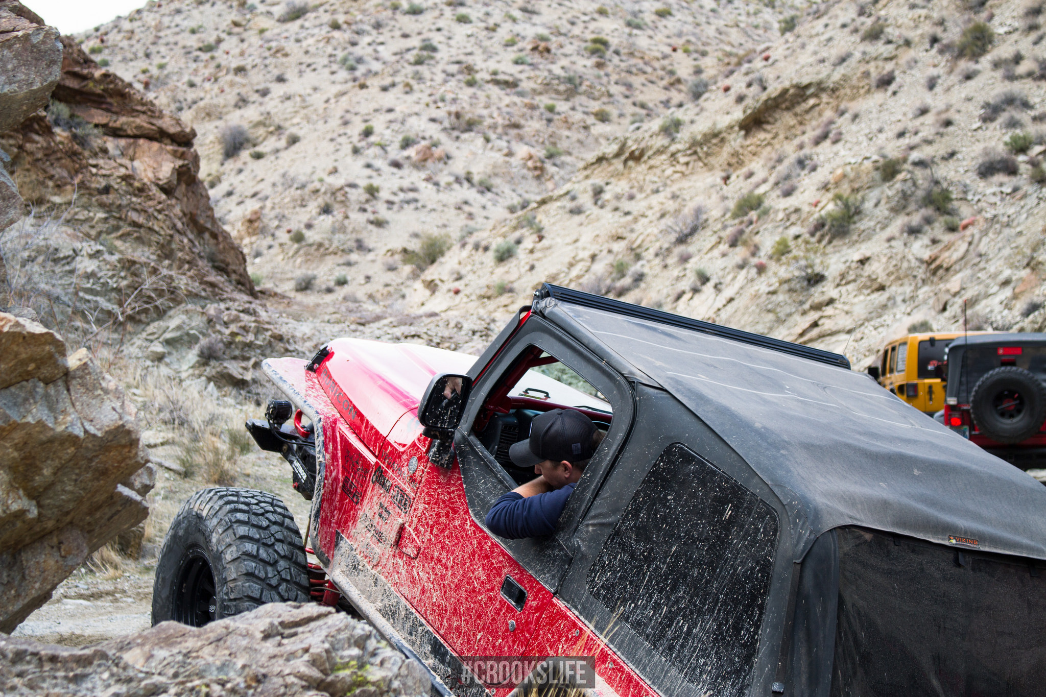 Aftermarket Soft Top on Red Jeep Wrangler - Photo by Jimmy Crook