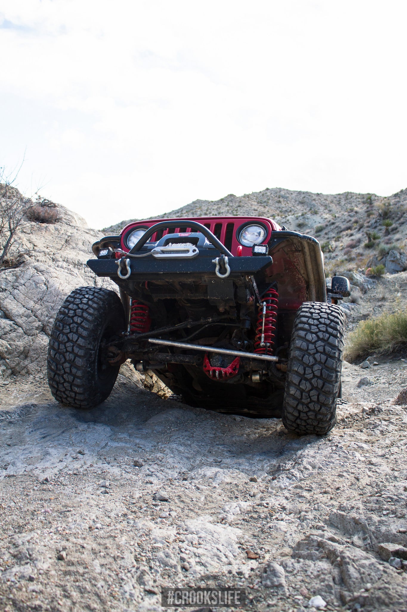 Lifted Red Jeep Wrangler Rubicon - Photo by Jimmy Crook