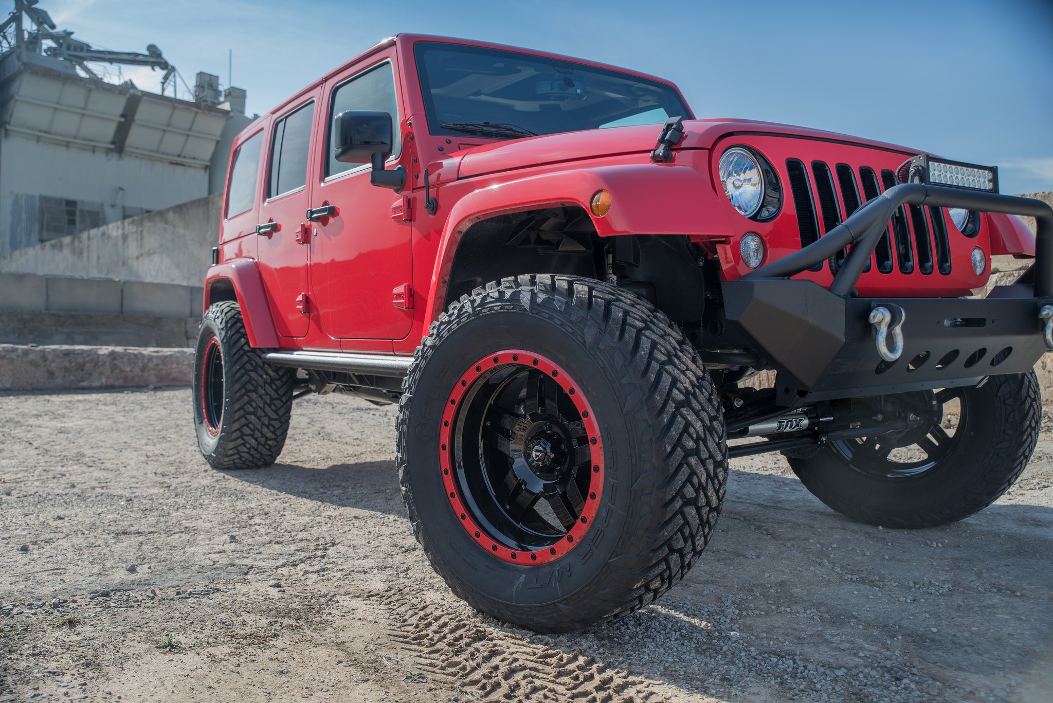 Red Rock - Mind-boggling Jeep Wrangler On Fuel Beadlock Wheels.