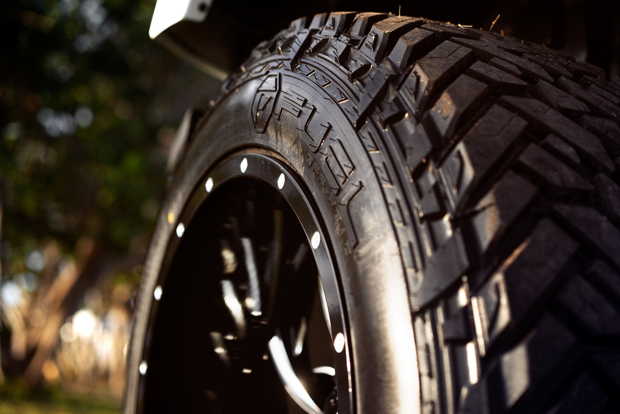 Fuel Offroad Tires on White Jeep Wrangler - Photo by Fuel Offroad