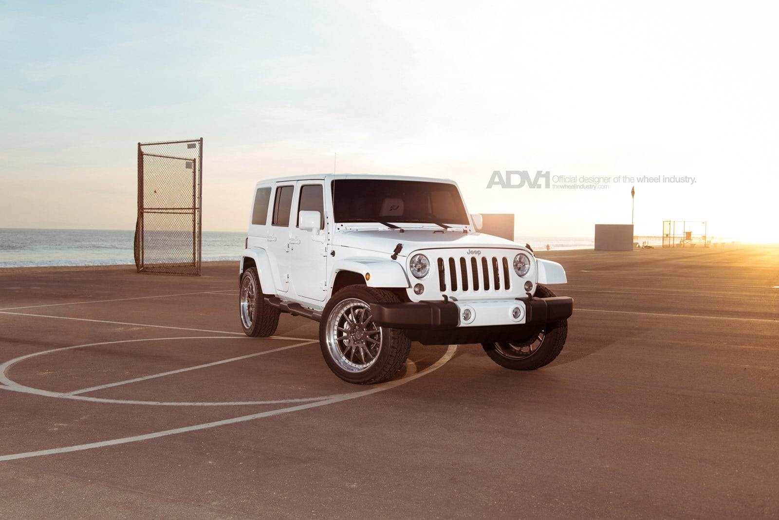 White Jeep Wrangler with Off-road Front Bumper - Photo by ADV.1