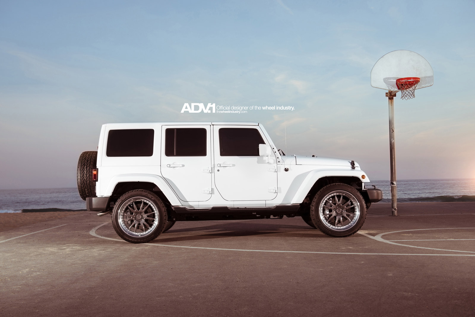 White Jeep Wrangler with Aftermarket Running Boards - Photo by ADV.1