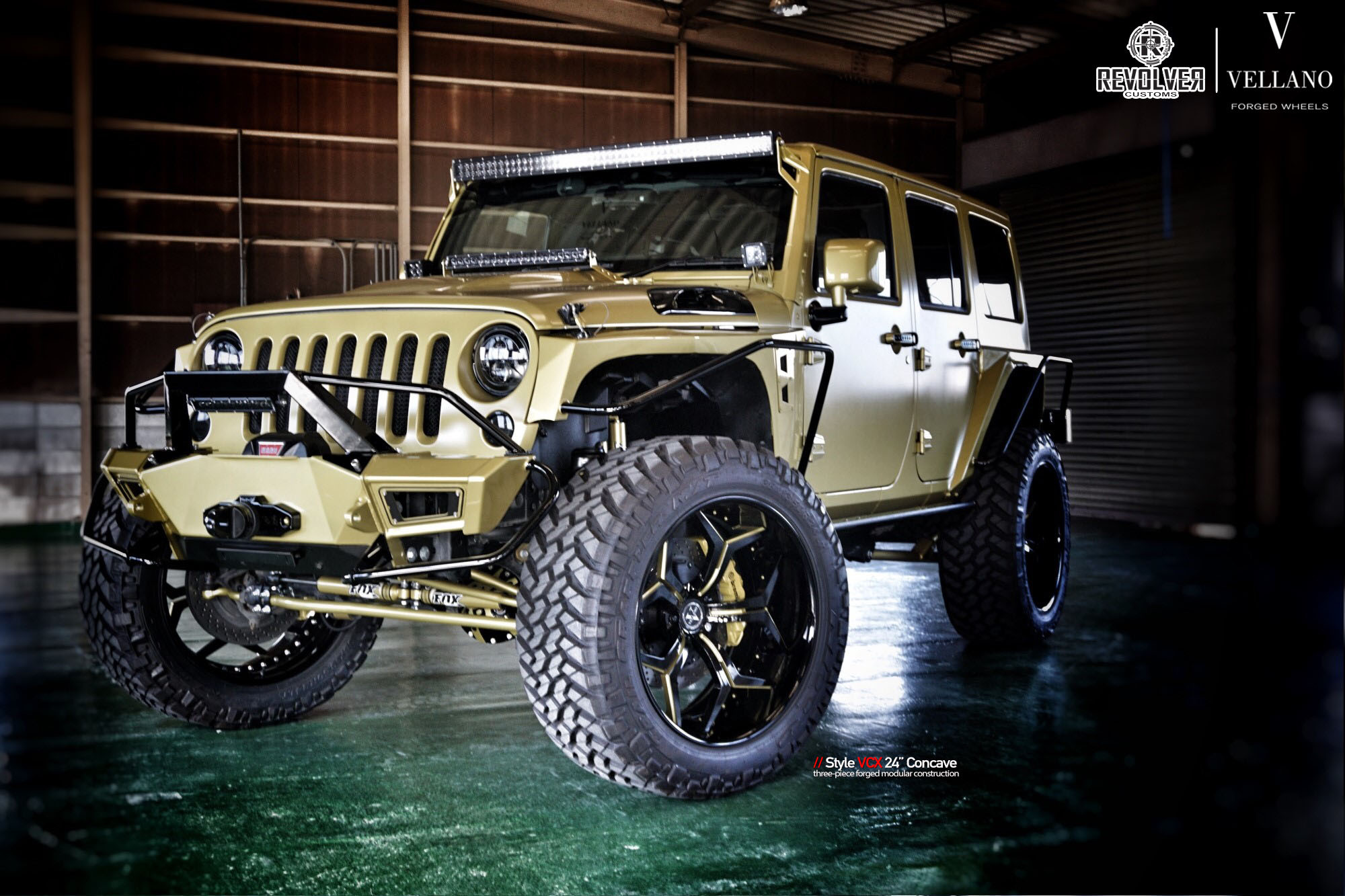 Custom Jeep Wrangler with Fox Suspension Kit - Photo by Vellano