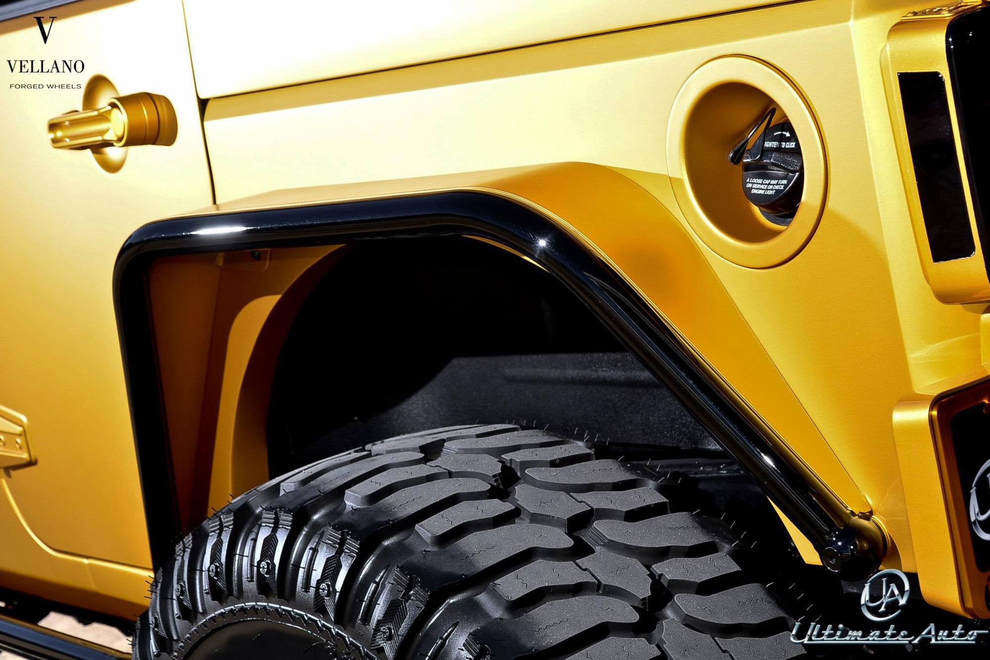 Custom Lifted Jeep Wrangler Fender Flares - Photo by Vellano