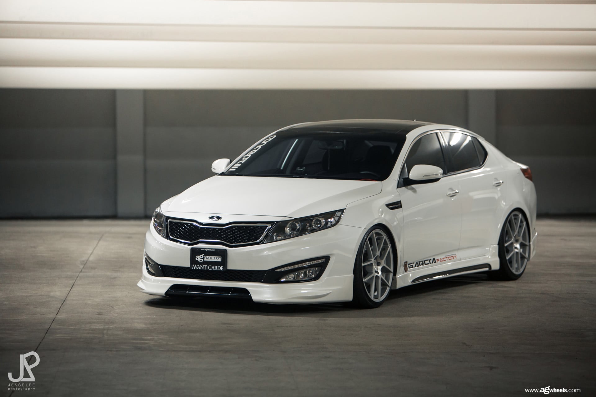 Kia Optima Black LED Headlights - Photo by Avant Garde