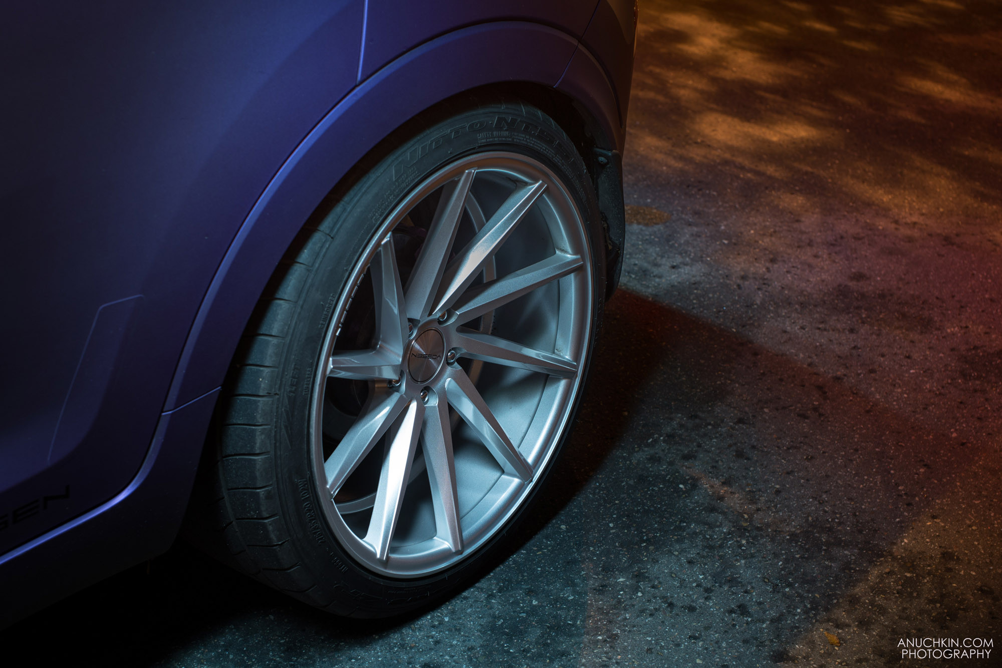 Custom Vossen Wheels on Purple Kia Sportage - Photo by Vossen