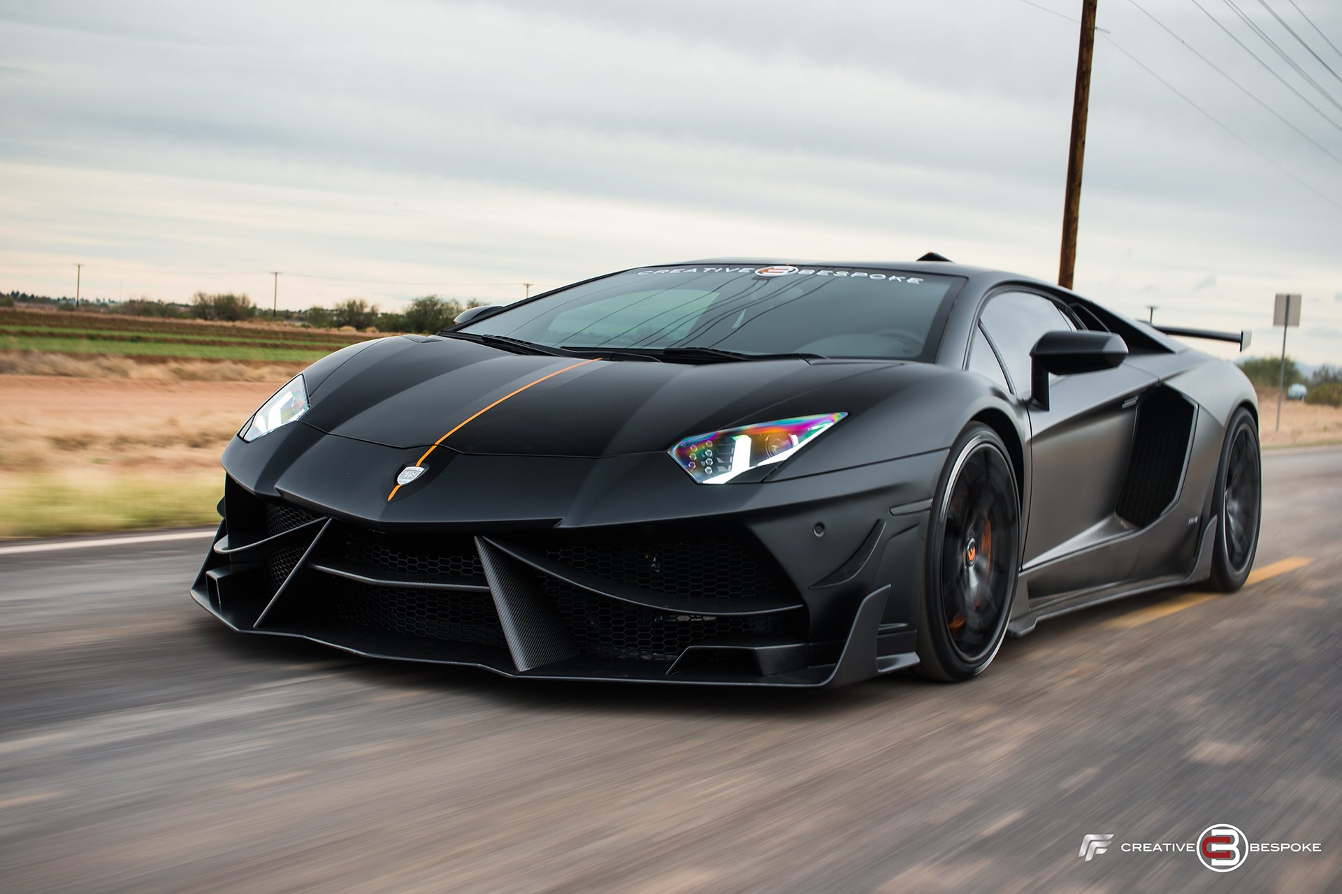 Lamborghini Aventador Black Matte