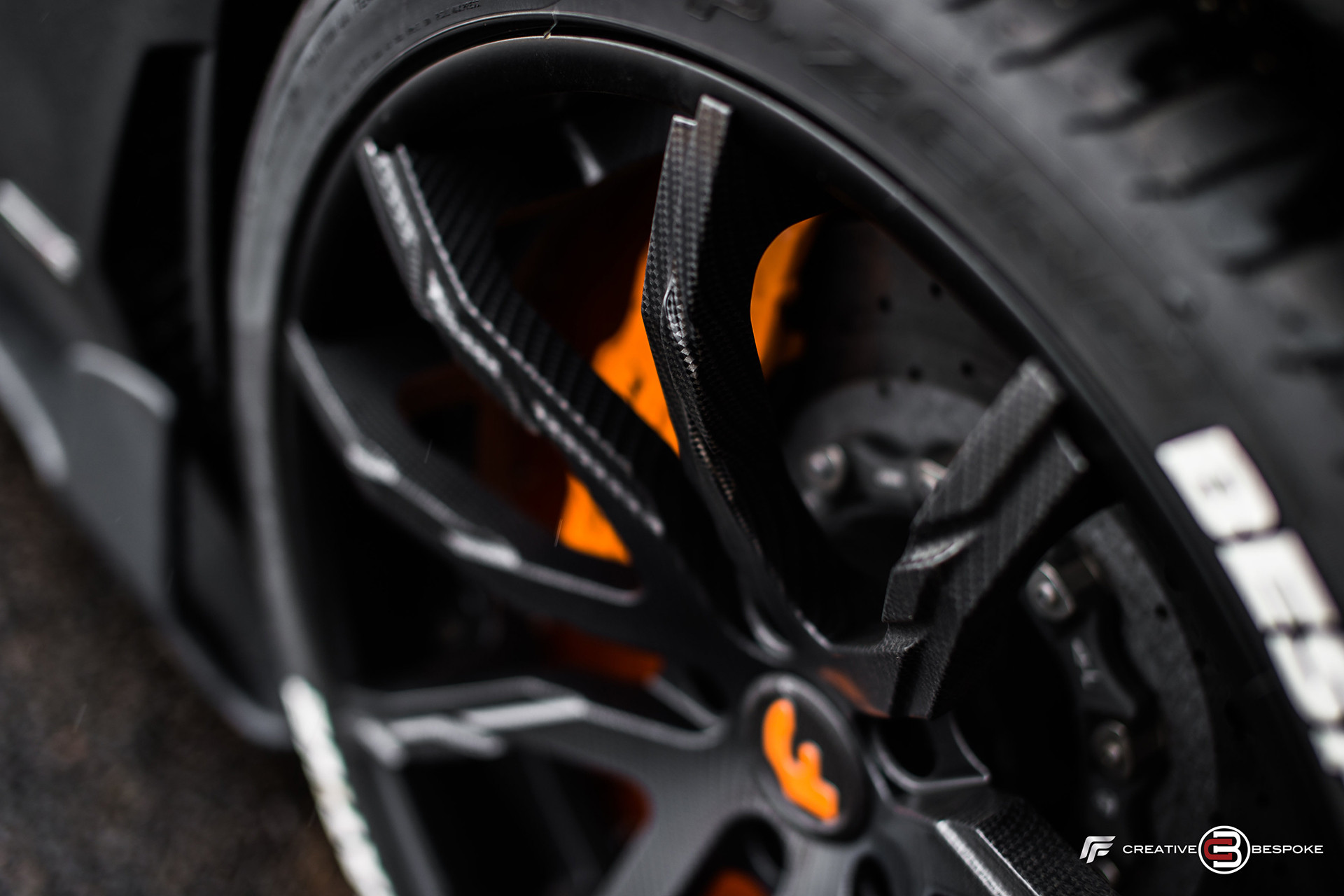 Carbon Fiber Forgiato Rims on Black Lamborghini Aventador - Photo by Forgiato