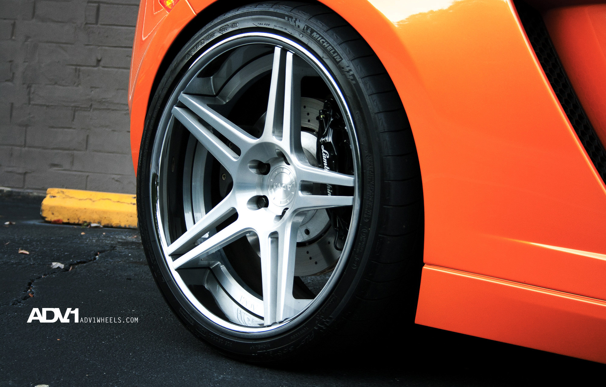 Orange Lamborghini Gallardo with Michelin Tires - Photo by ADV.1