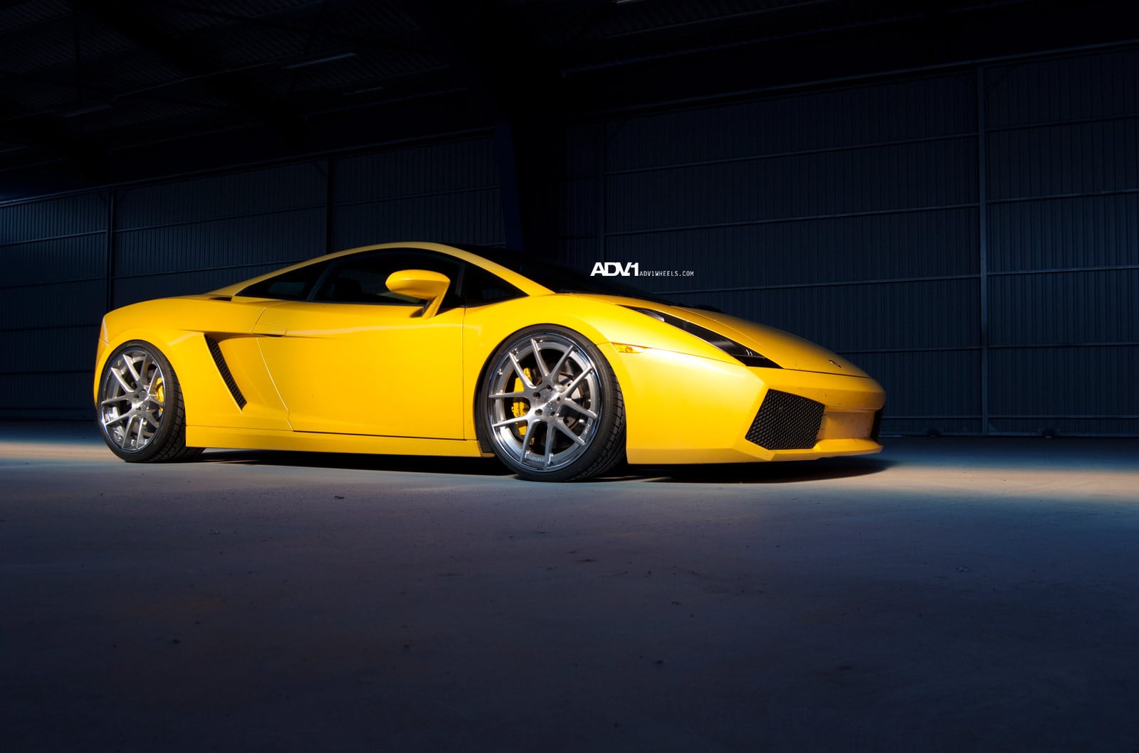 Yellow Lamborghini Gallardo with Dark Smoke Headlights - Photo by ADV.1