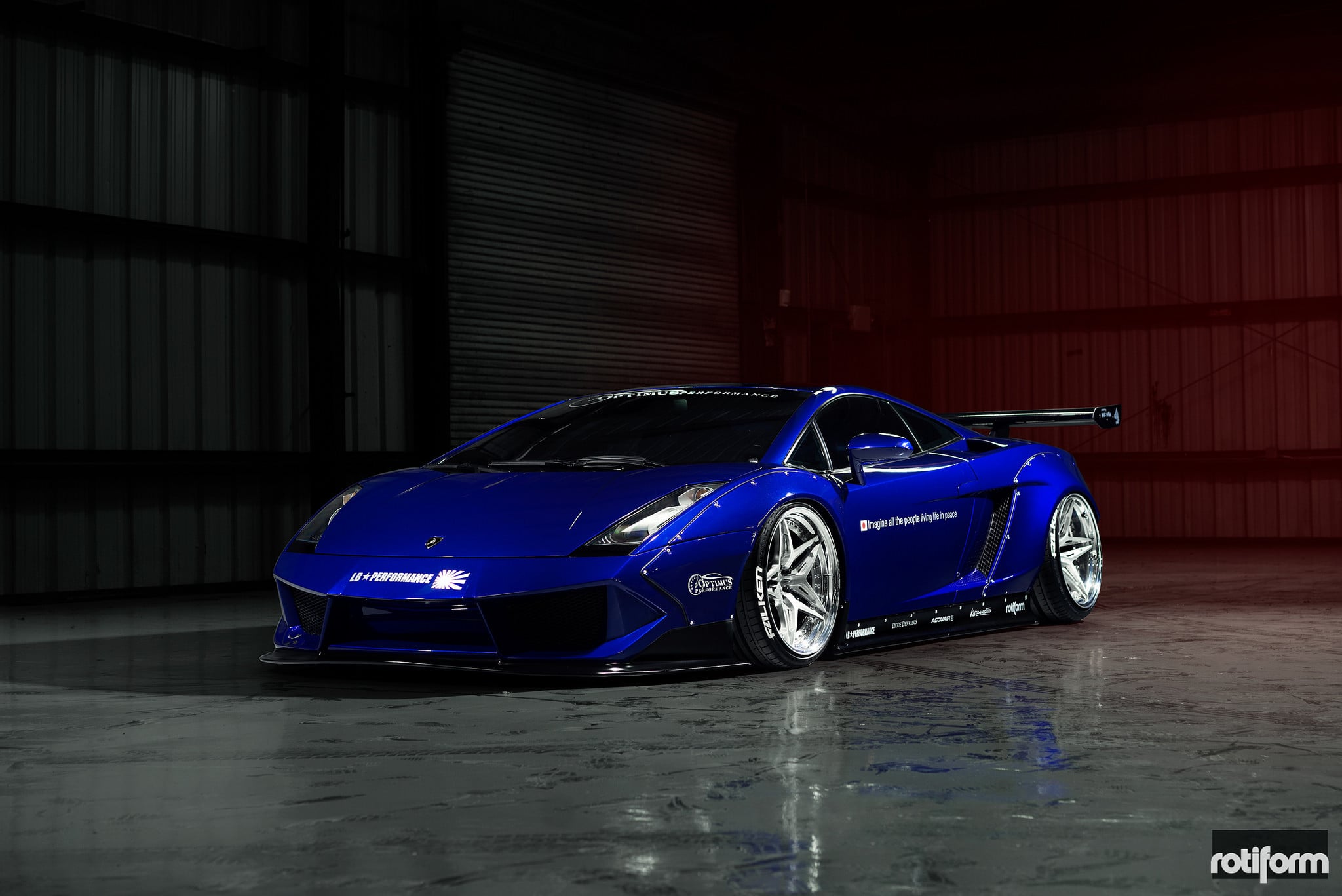 Slammed Lamborghini Gallardo On Rotiforms - Photo by Rotiform