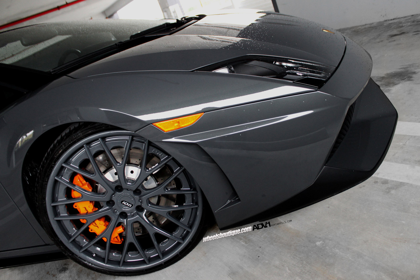 Black Lamborghini Gallardo with Custom ADV1 Wheels - Photo by ADV.1