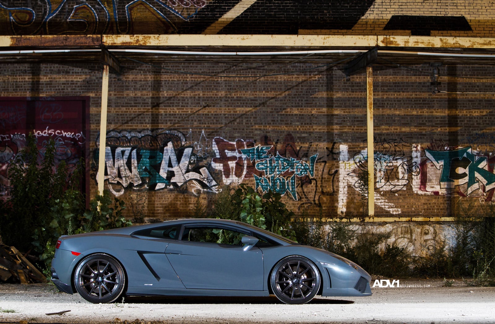 Custom Gray Lamborghini Gallardo Side Scoops - Photo by ADV.1
