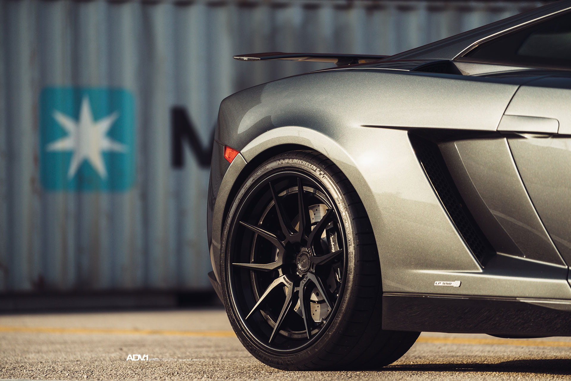 Black Lamborghini Gallardo with Michelin Tires - Photo by ADV.1