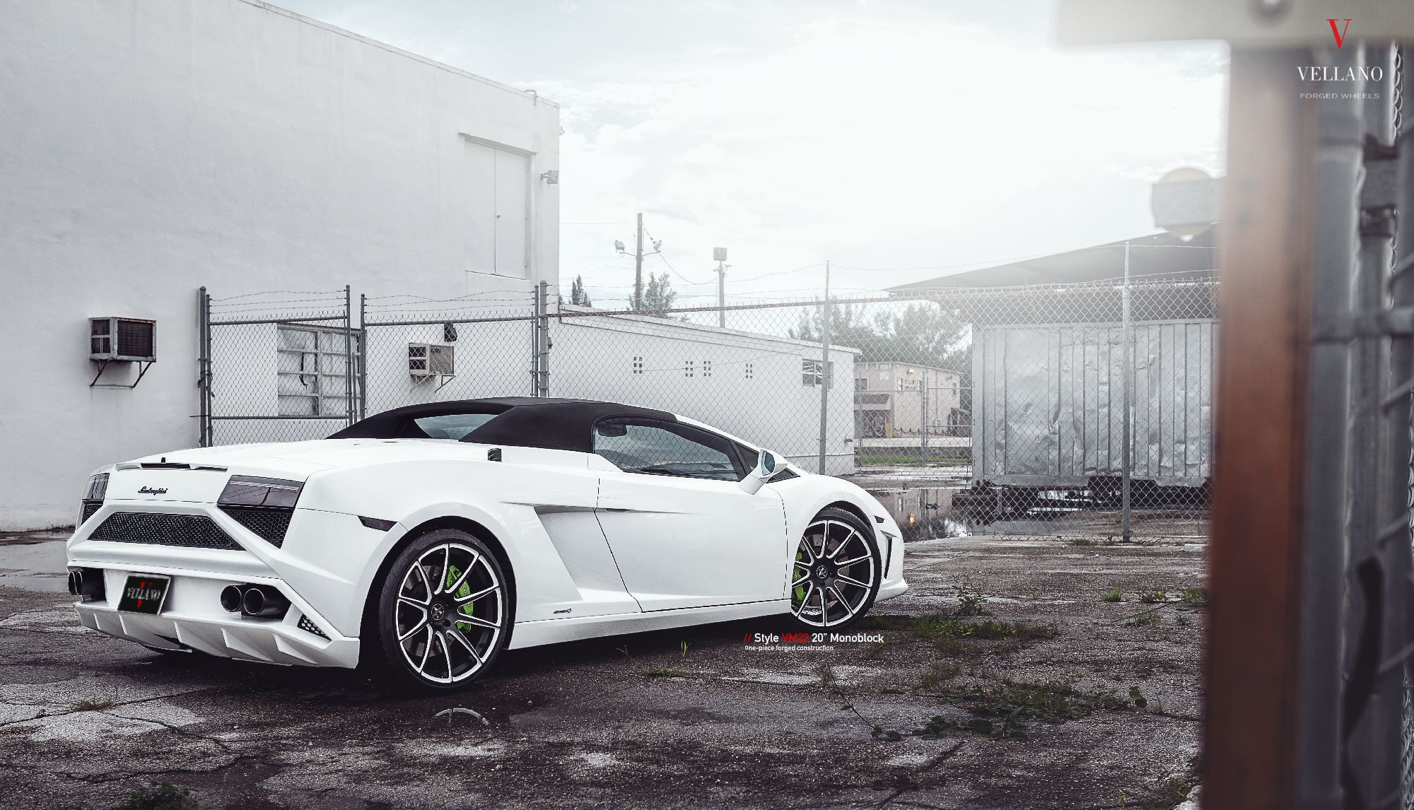 Dark Smoke Taillights on White Lamborghini Gallardo - Photo by Vellano