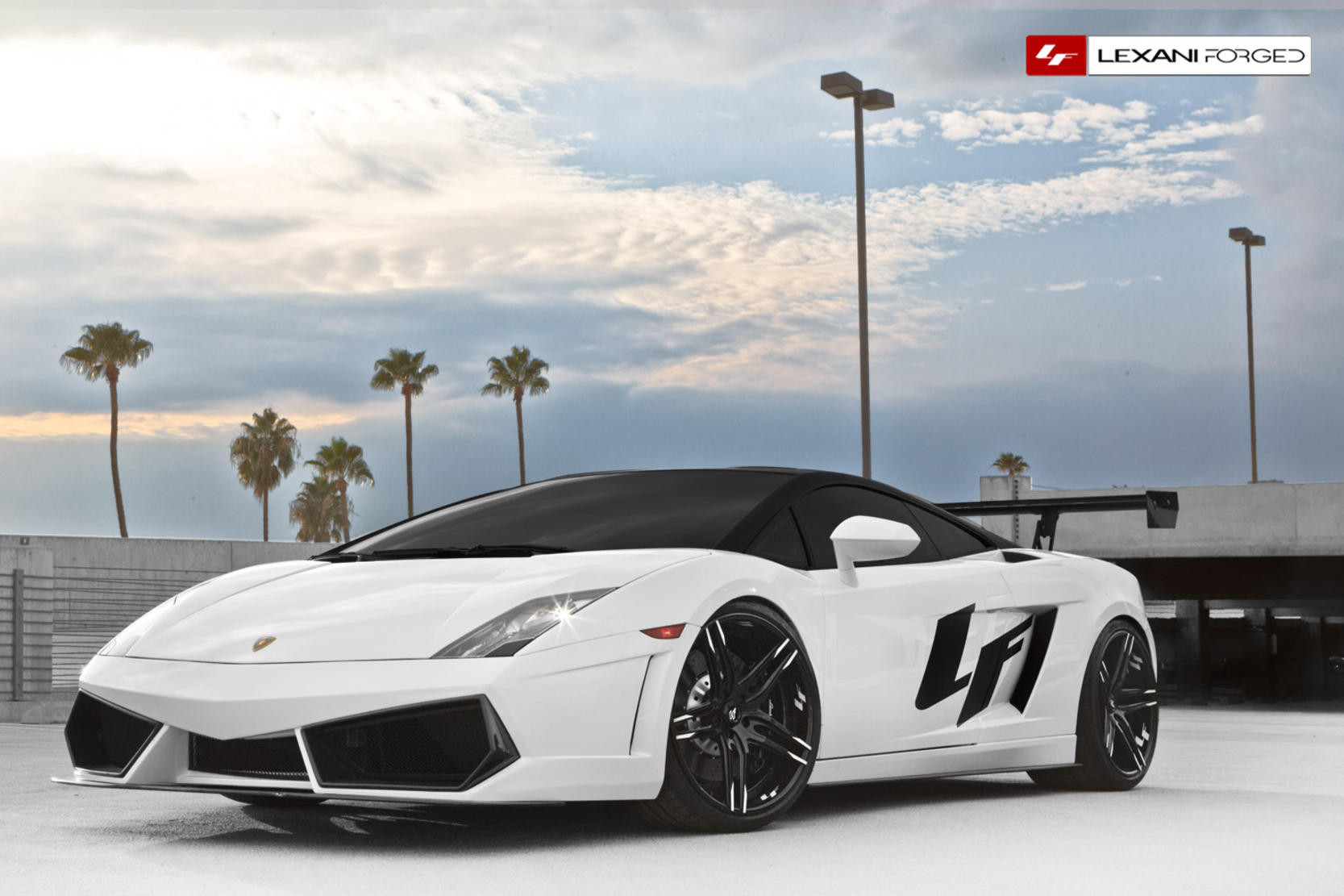 White Lamborghini Gallardo on Custom Forged Lexani Rims - Photo by Lexani