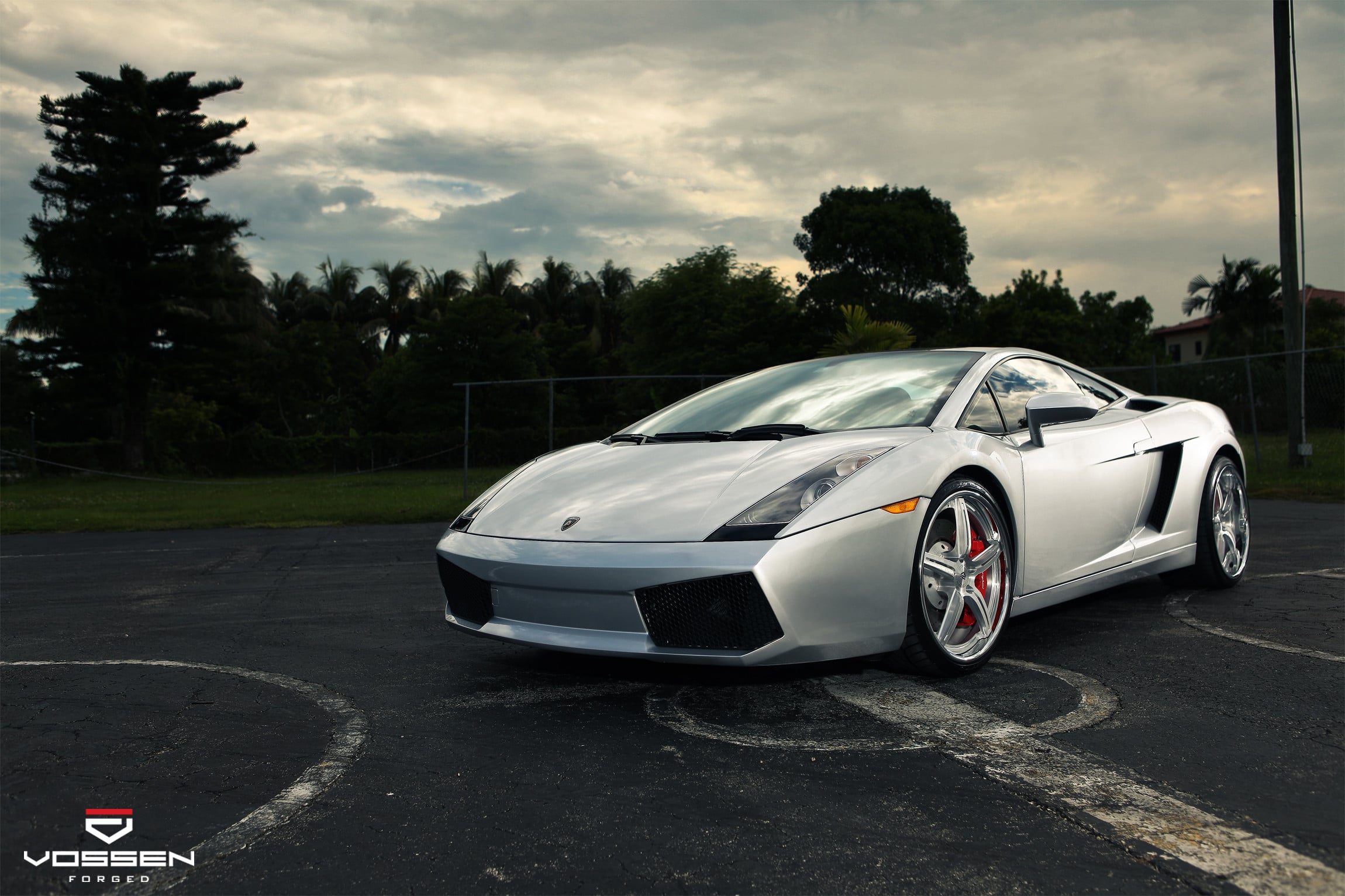 Silver Lamborghini Gallardo with Custom Body Kit - Photo by Vossen