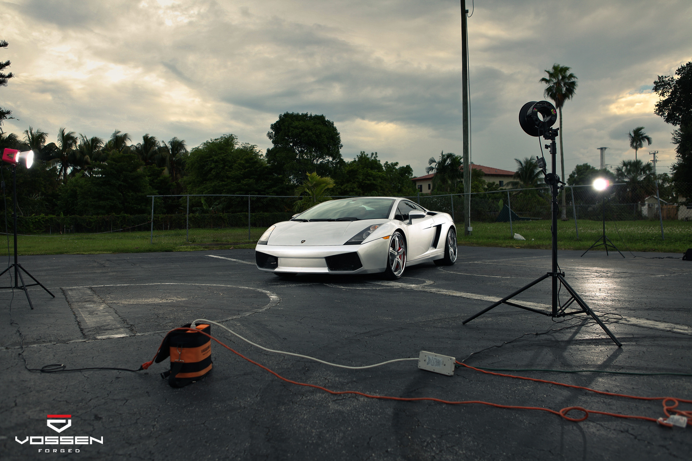 Silver Lamborghini Gallardo with Vossen Chrome Wheels - Photo by Vossen