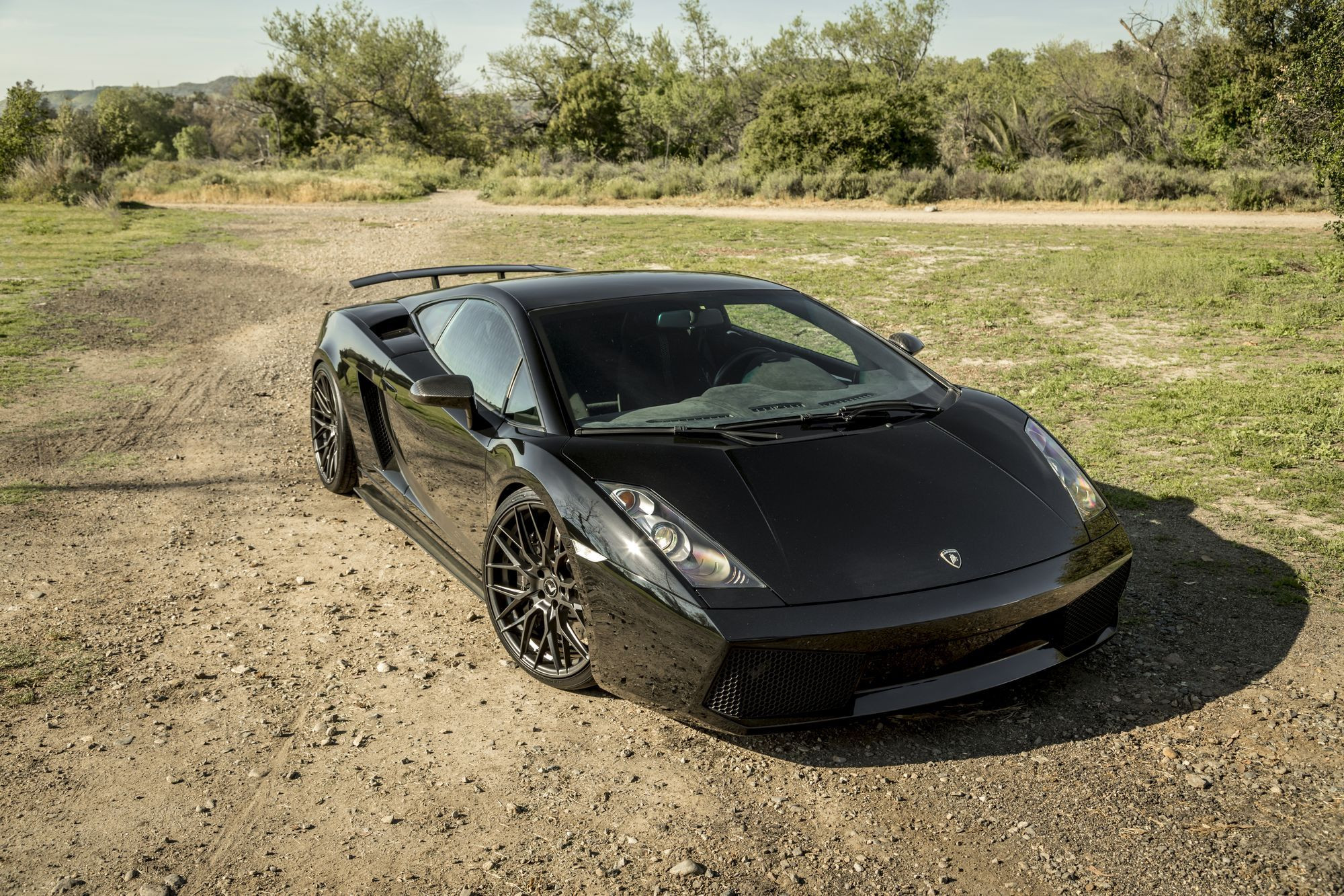 Matte Black Vorsteiner Wheels on Lamborghini Gallardo - Photo by Vorstiner