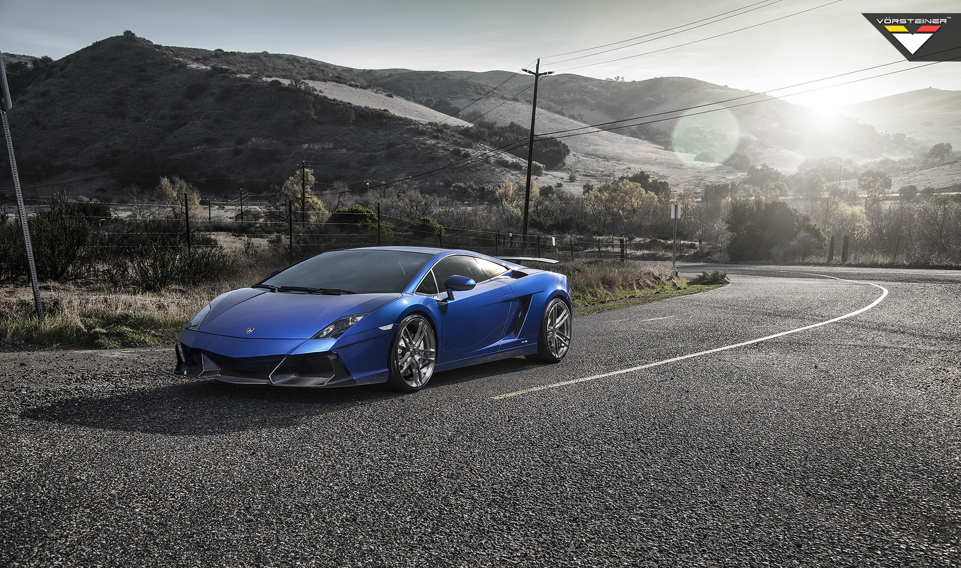 Custom Blue Lamborghini Gallardo Side Scoops - Photo by Vorstiner