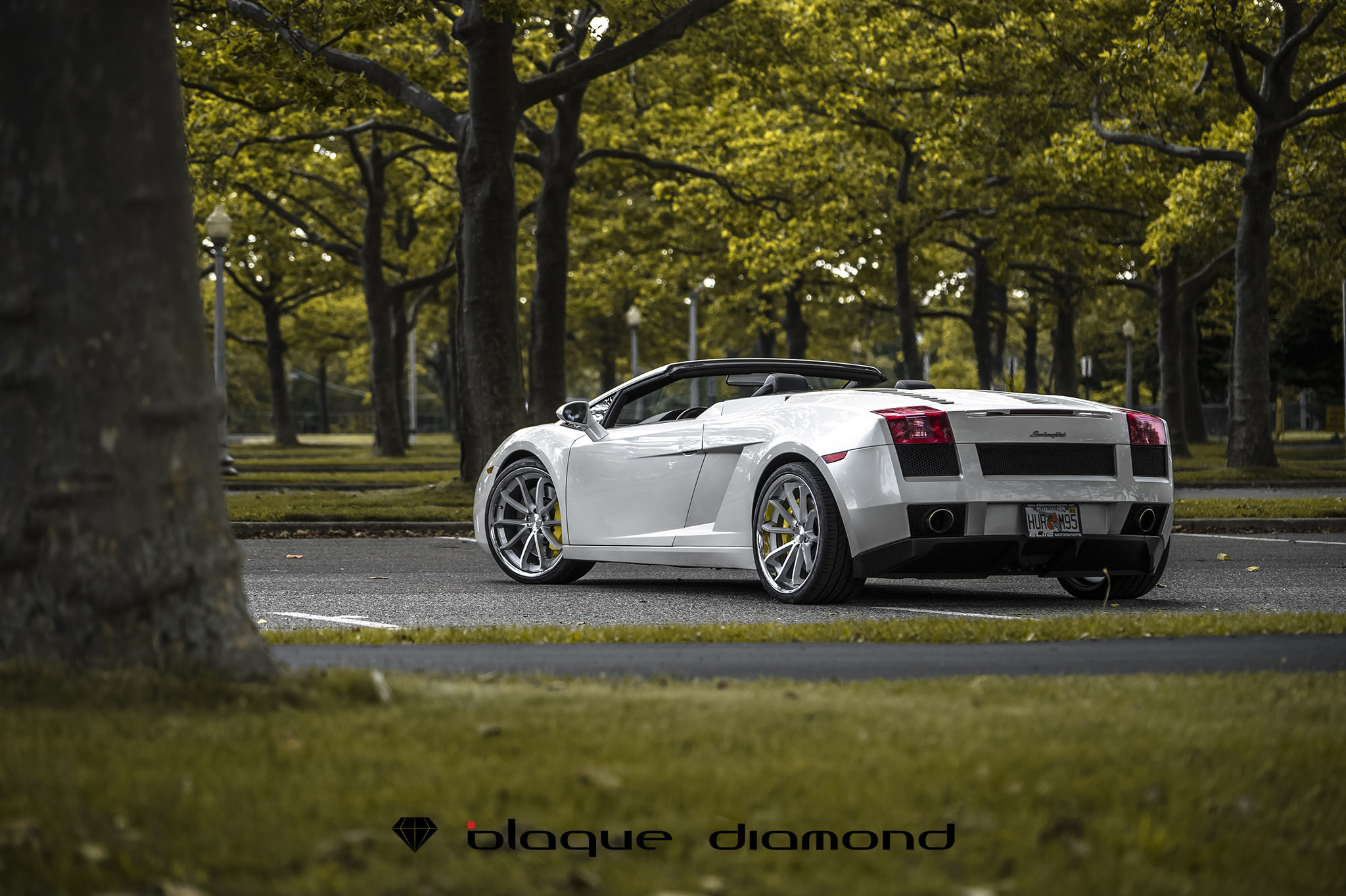 Rear Louvers on Gray Convertible Lamborghini Gallardo - Photo by Blaque Diamond