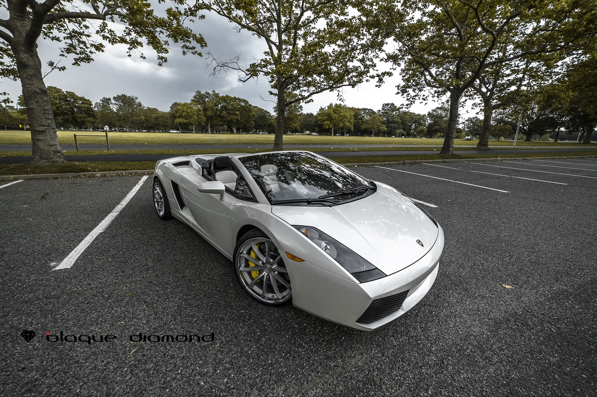Blaque Diamond Wheels on Gray Lamborghini Gallardo - Photo by Blaque Diamond