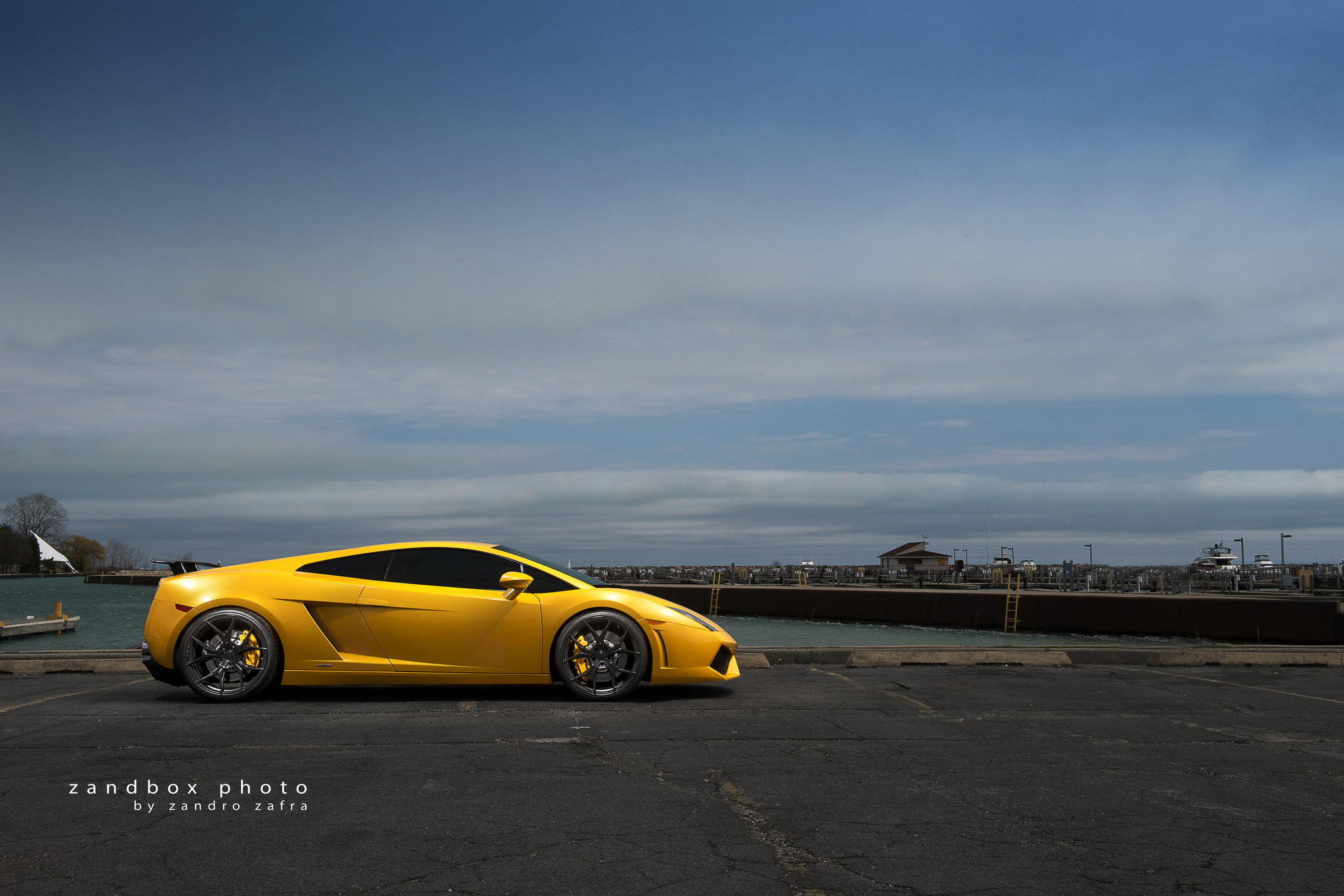 Custom Yellow Lamborghini Gallardo Side Scoops - Photo by zandbox