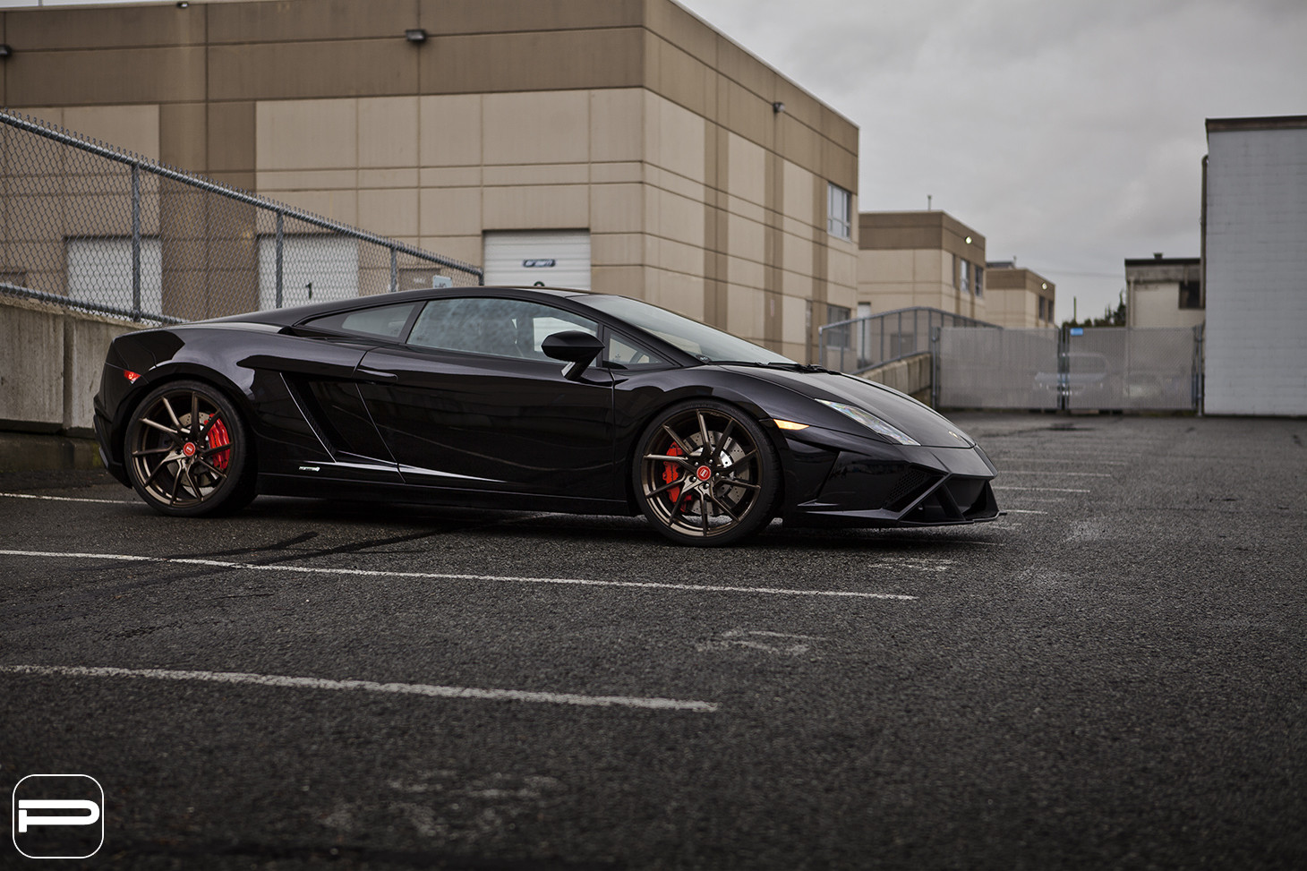 Black Lamborghini Gallardo with Custom PUR Wheels - Photo by PUR Wheels