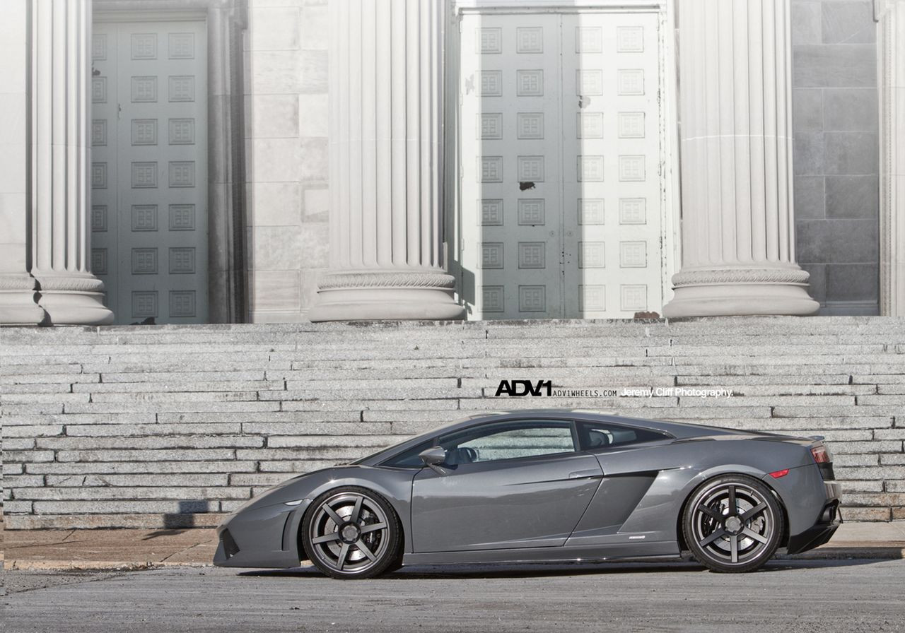 ADV1 Wheels on Custom Painted Lamborghini Gallardo - Photo by ADV.1