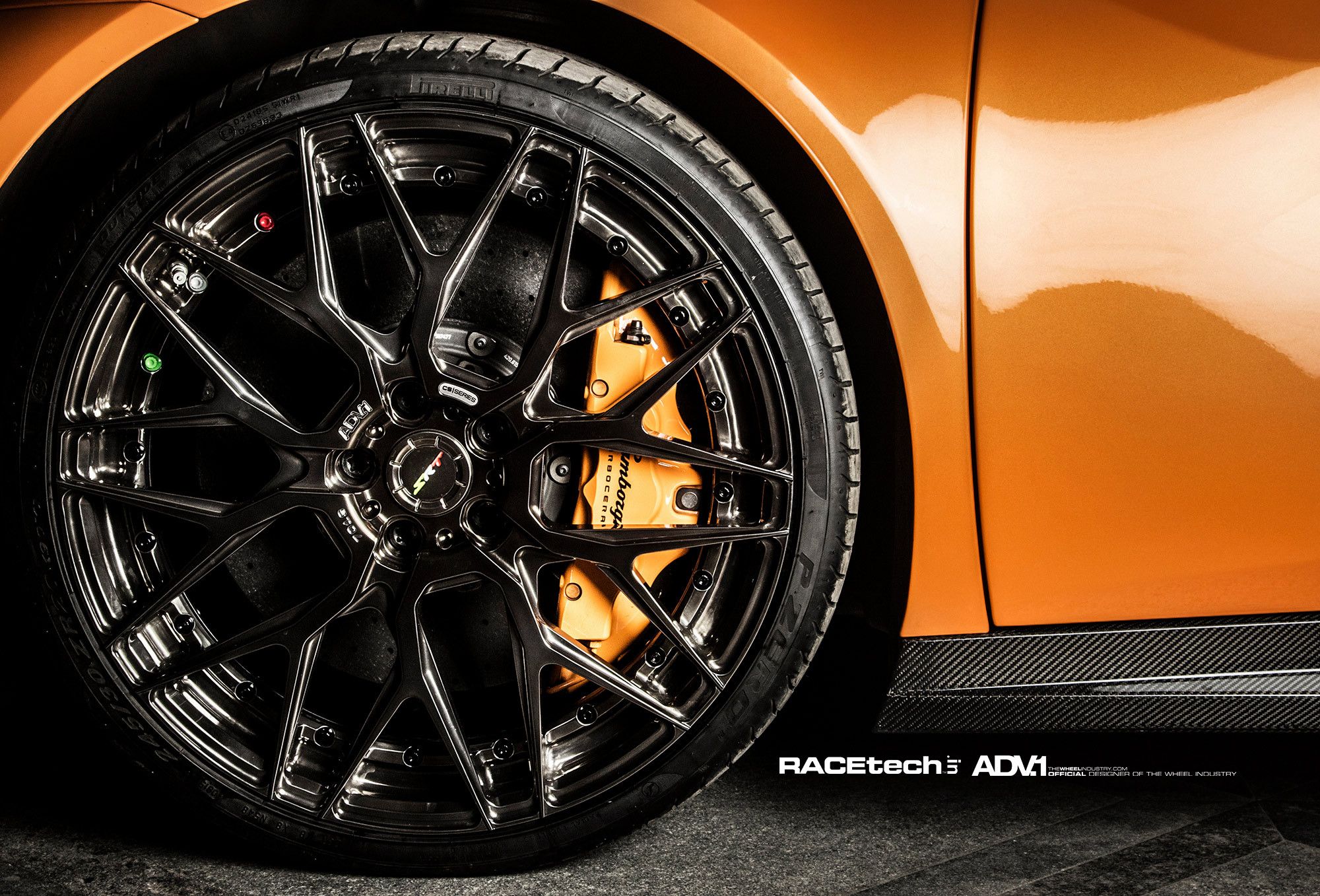 Orange Lamborghini Huracan with CS Series ADV1 Wheels - Photo by ADV.1
