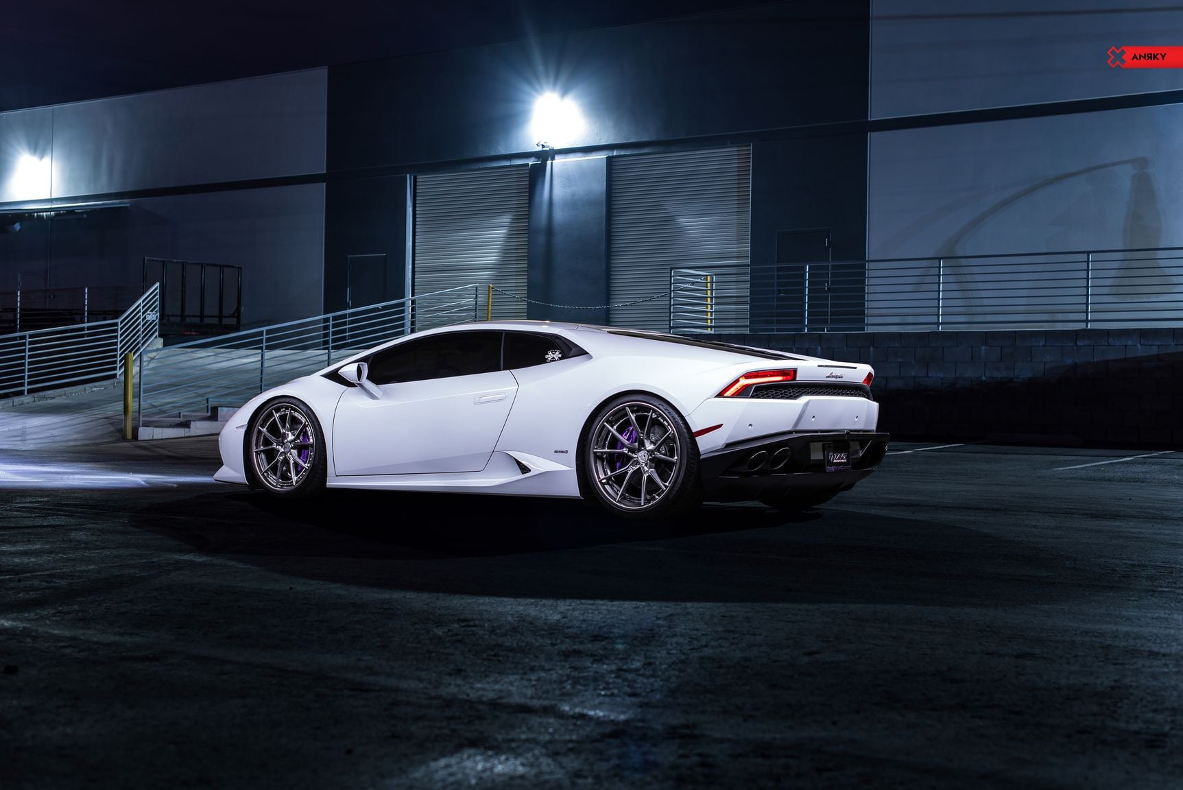 Anrky Wheels on Custom White Lamborghini Huracan - Photo by Anrky Wheels